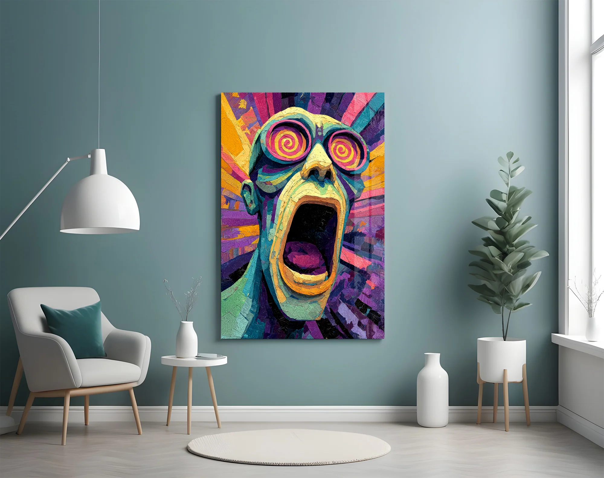 Scream of the Mind Glass Wall Art - Image 5