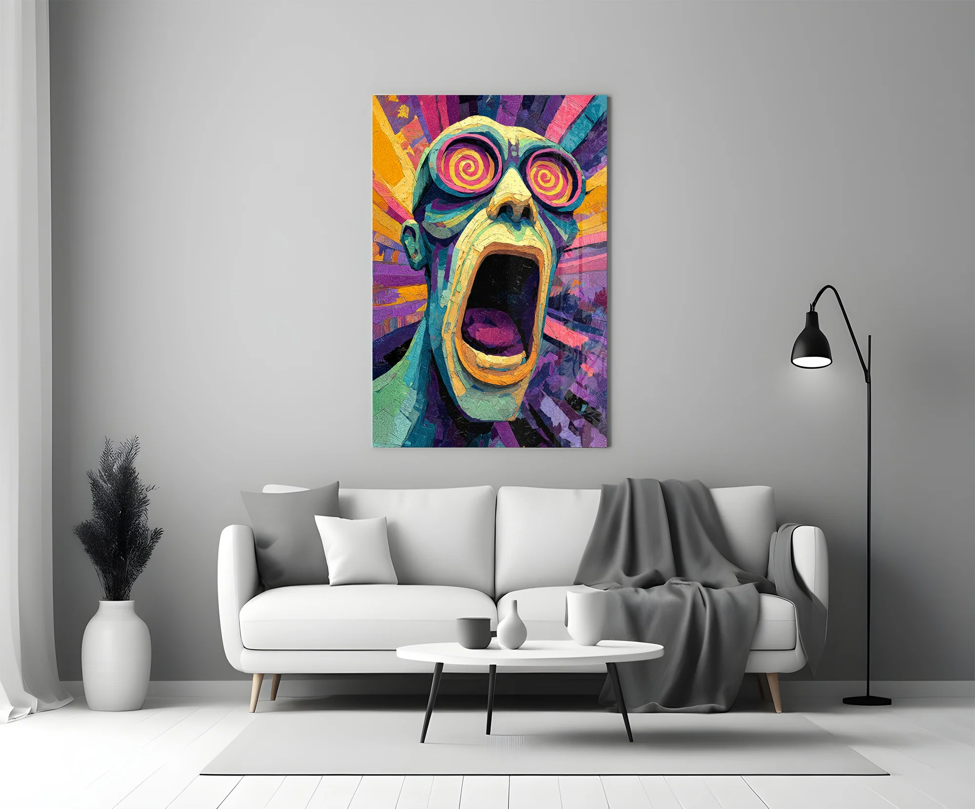 Scream of the Mind Glass Wall Art - Image 6