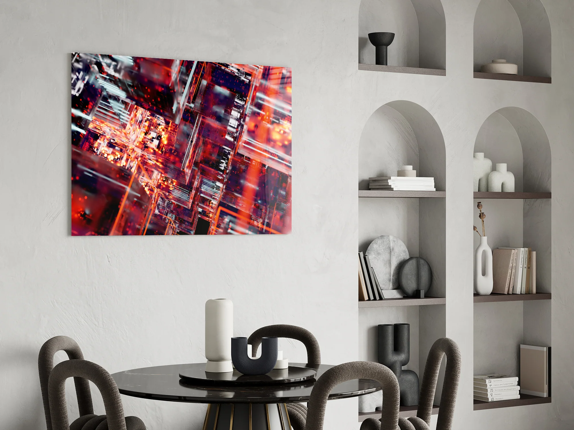 Cyber Grid Glass Wall Art - Image 7