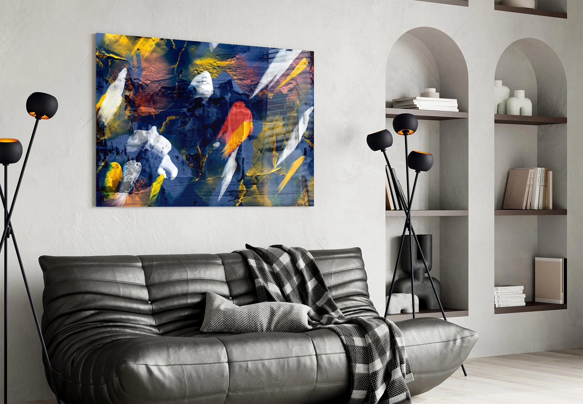 Ethereal Abstract Glass Wall Art - Image 5