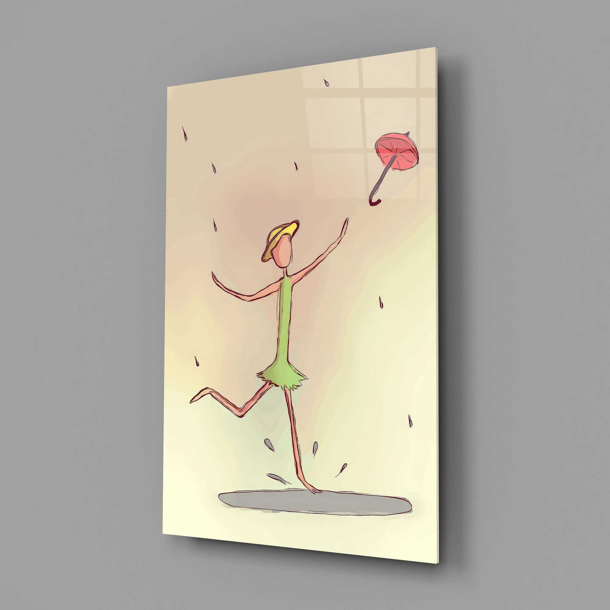 Rainy Day Dancer Glass Wall Art - Image 3