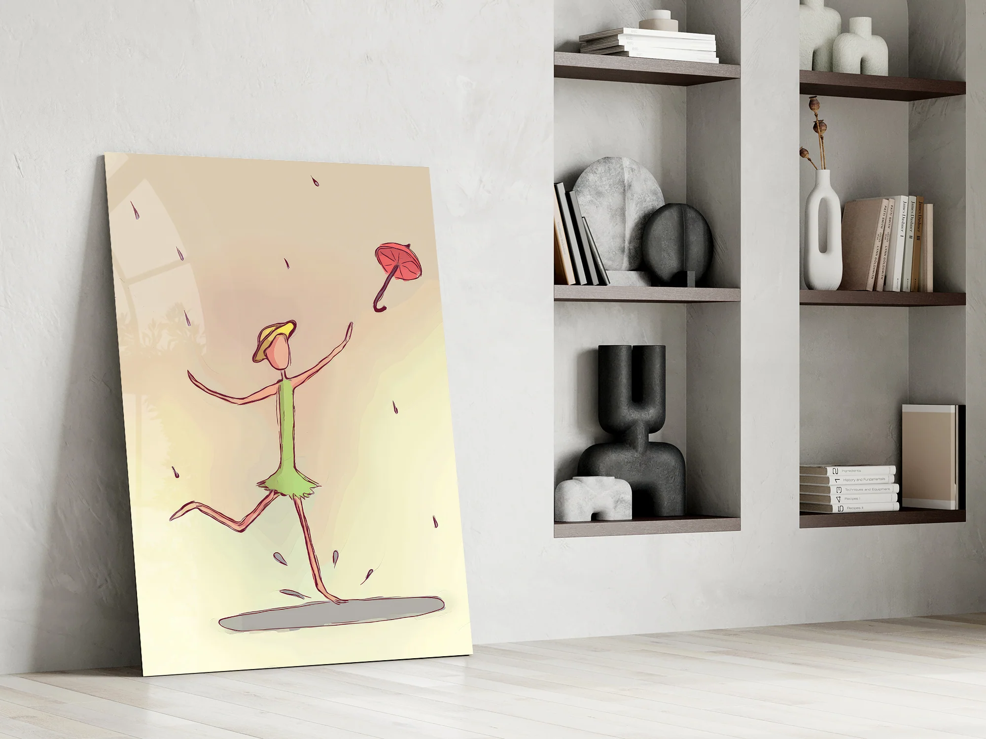 Rainy Day Dancer Glass Wall Art - Image 8