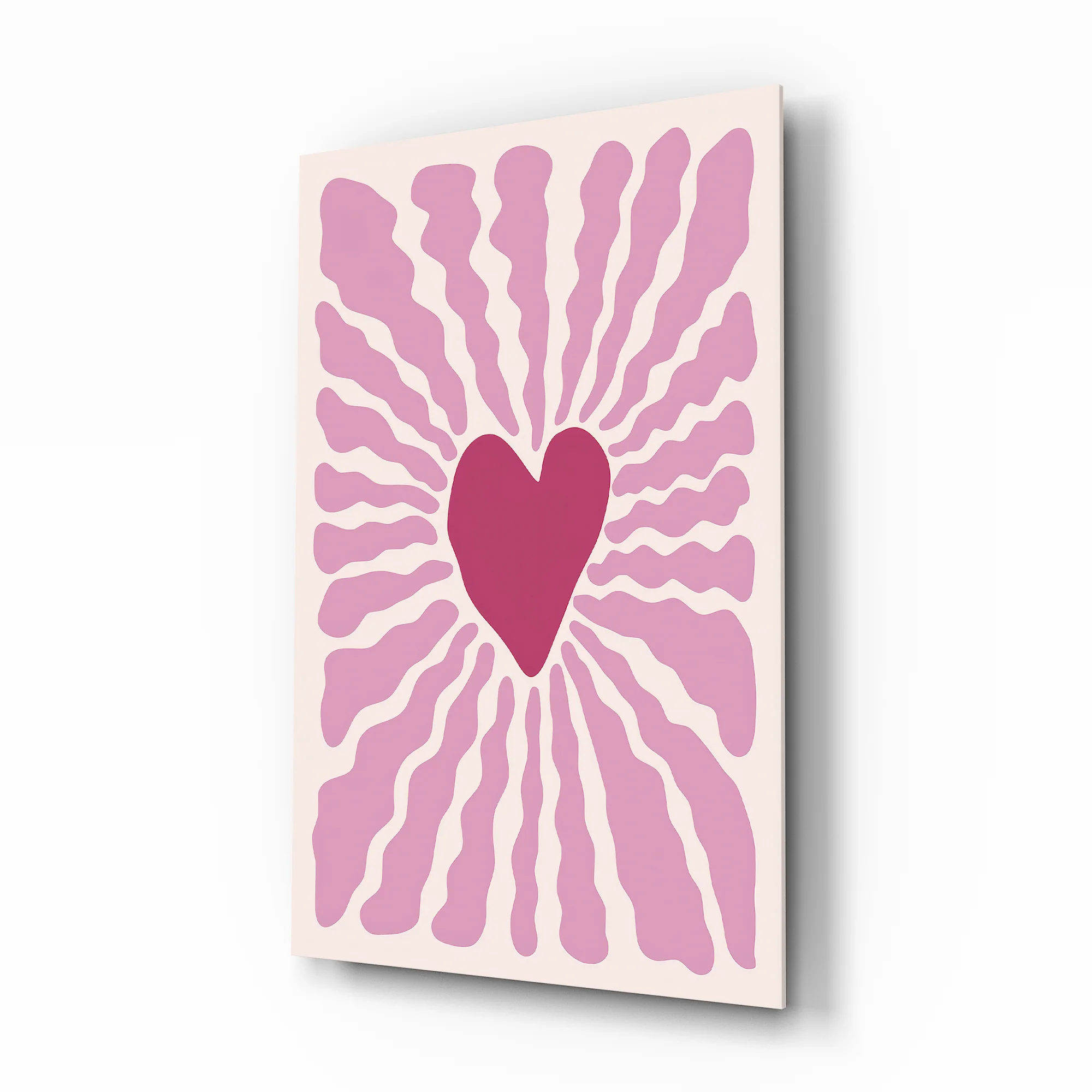 Radiant Heart Glass Wall Art - Image 2
