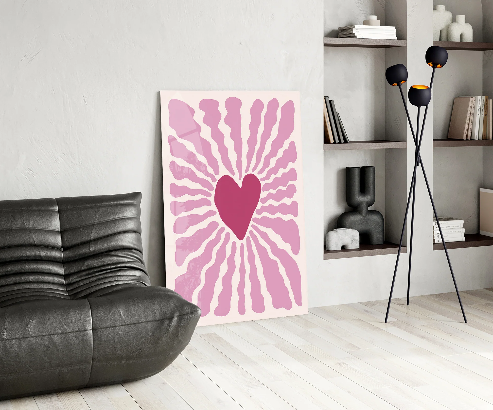 Radiant Heart Glass Wall Art - Image 7