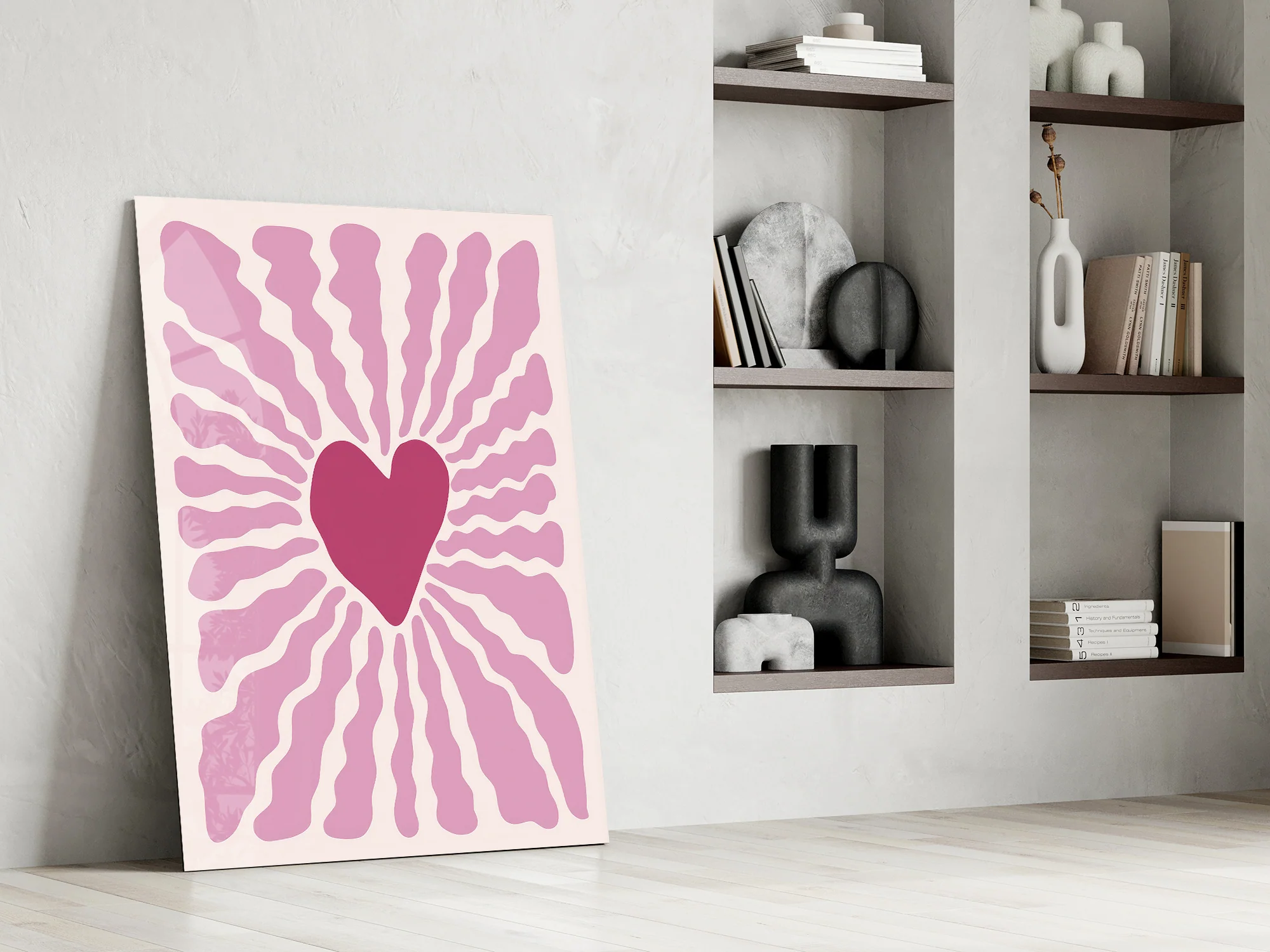 Radiant Heart Glass Wall Art - Image 8