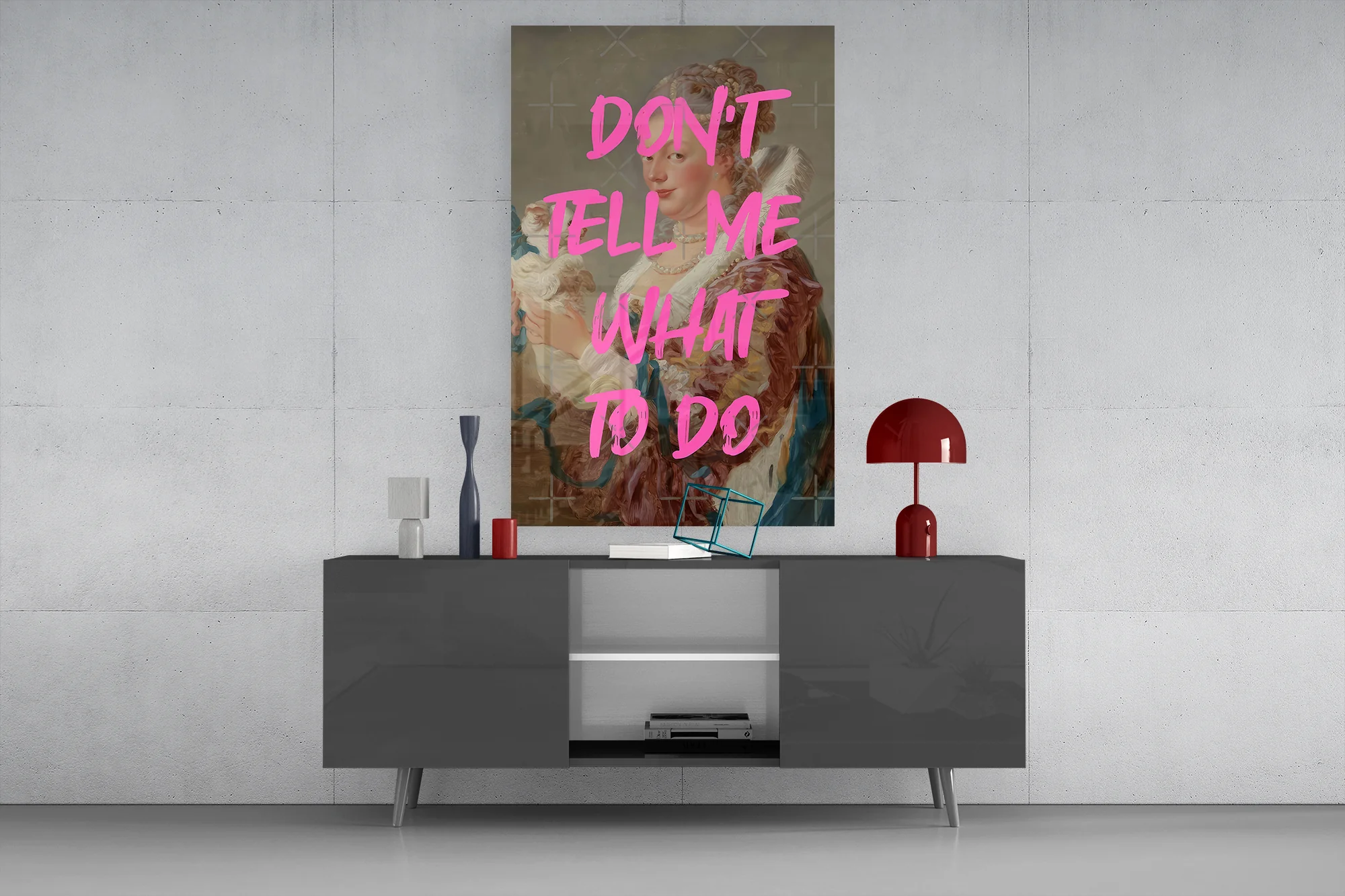 Don't Tell Me What to Do Glass Wall Art - Image 9