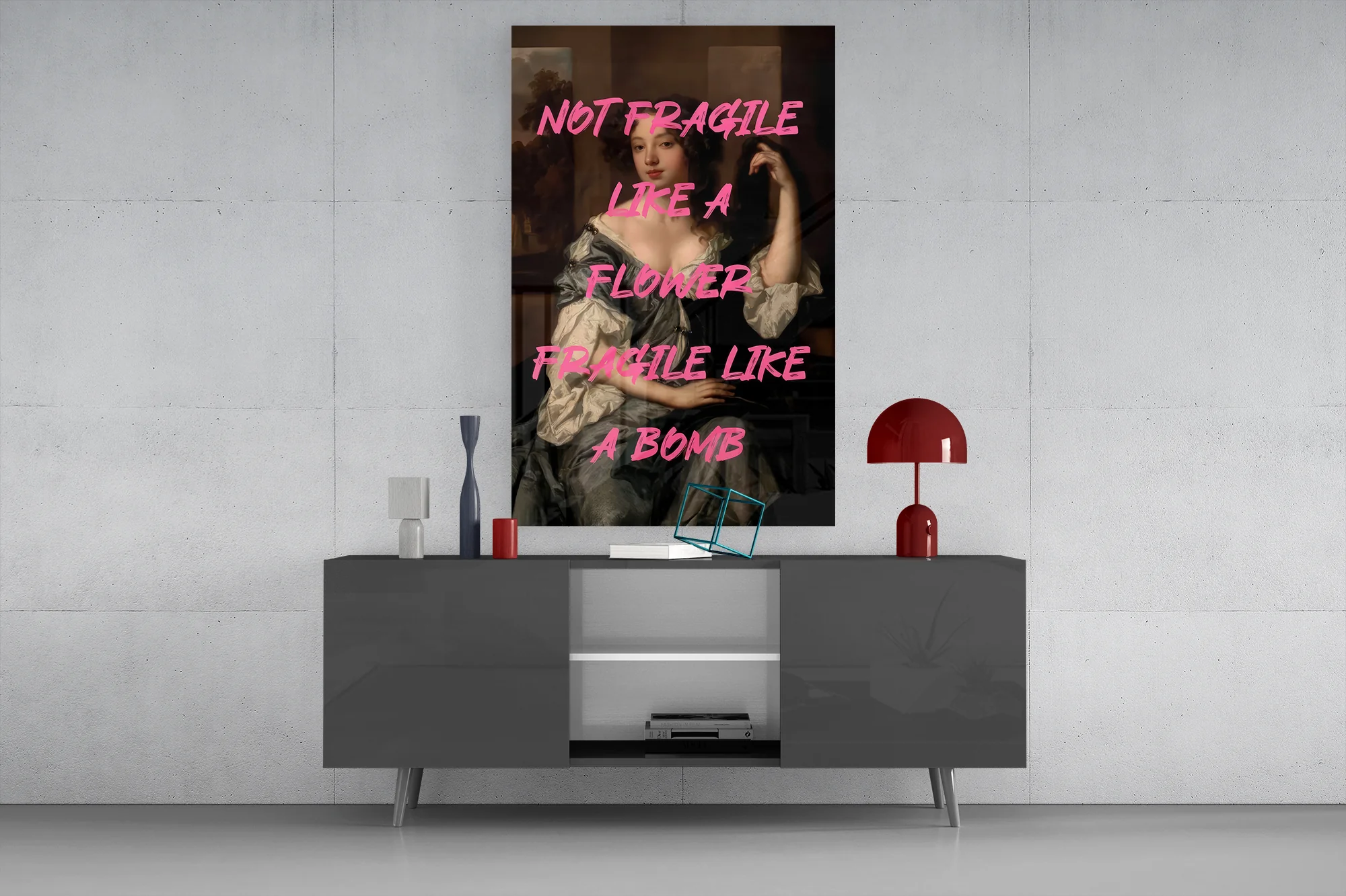 Fragile Bomb Glass Wall Art - Image 9
