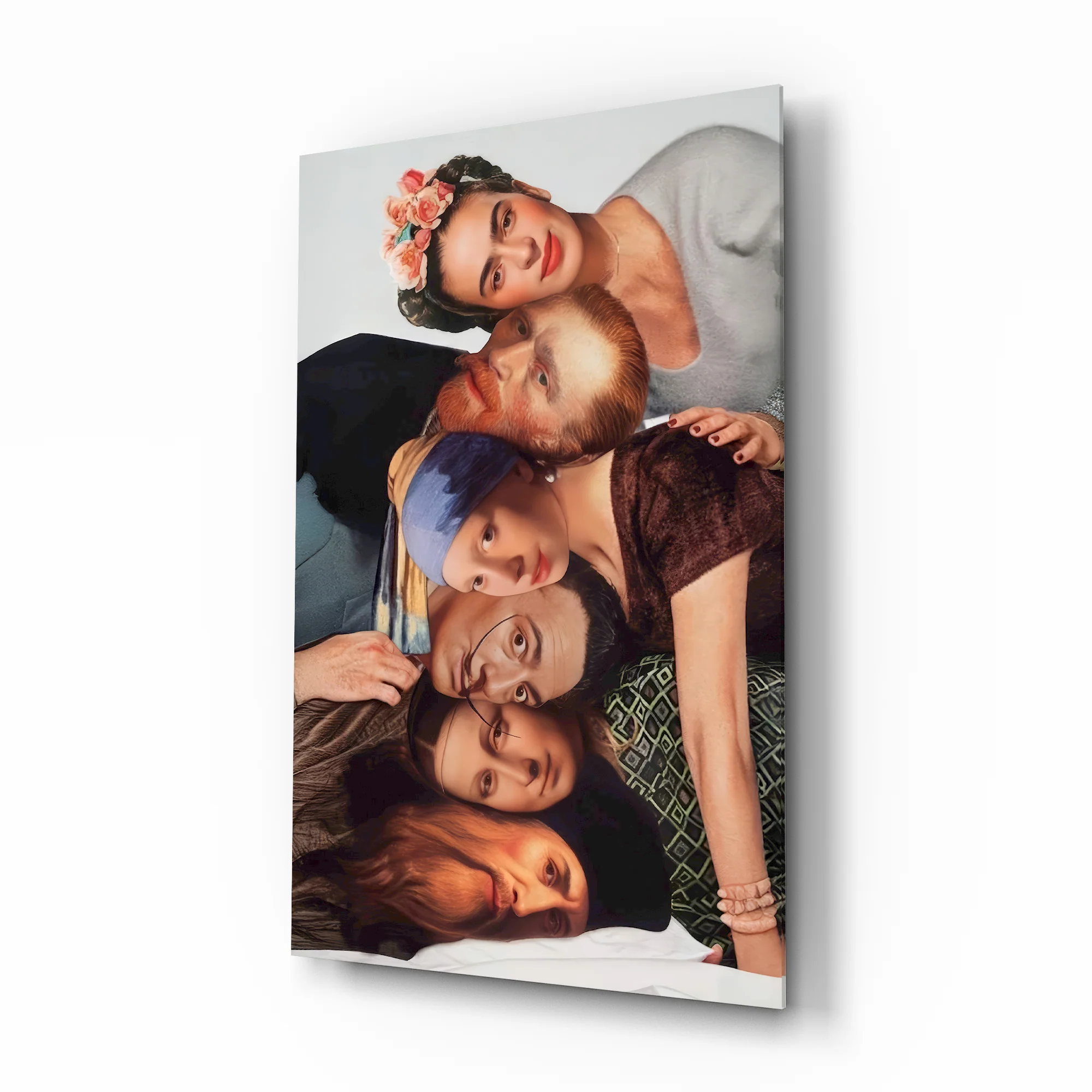 Elegant Group Portrait Glass Wall Art - Image 2