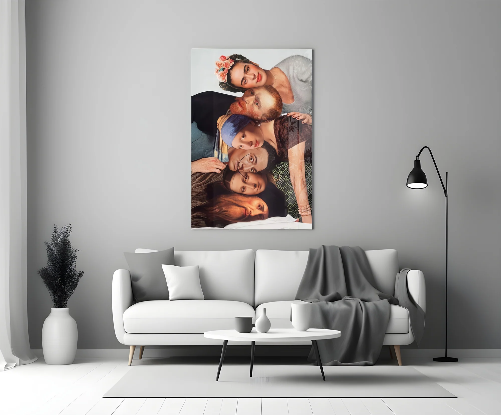 Elegant Group Portrait Glass Wall Art - Image 6