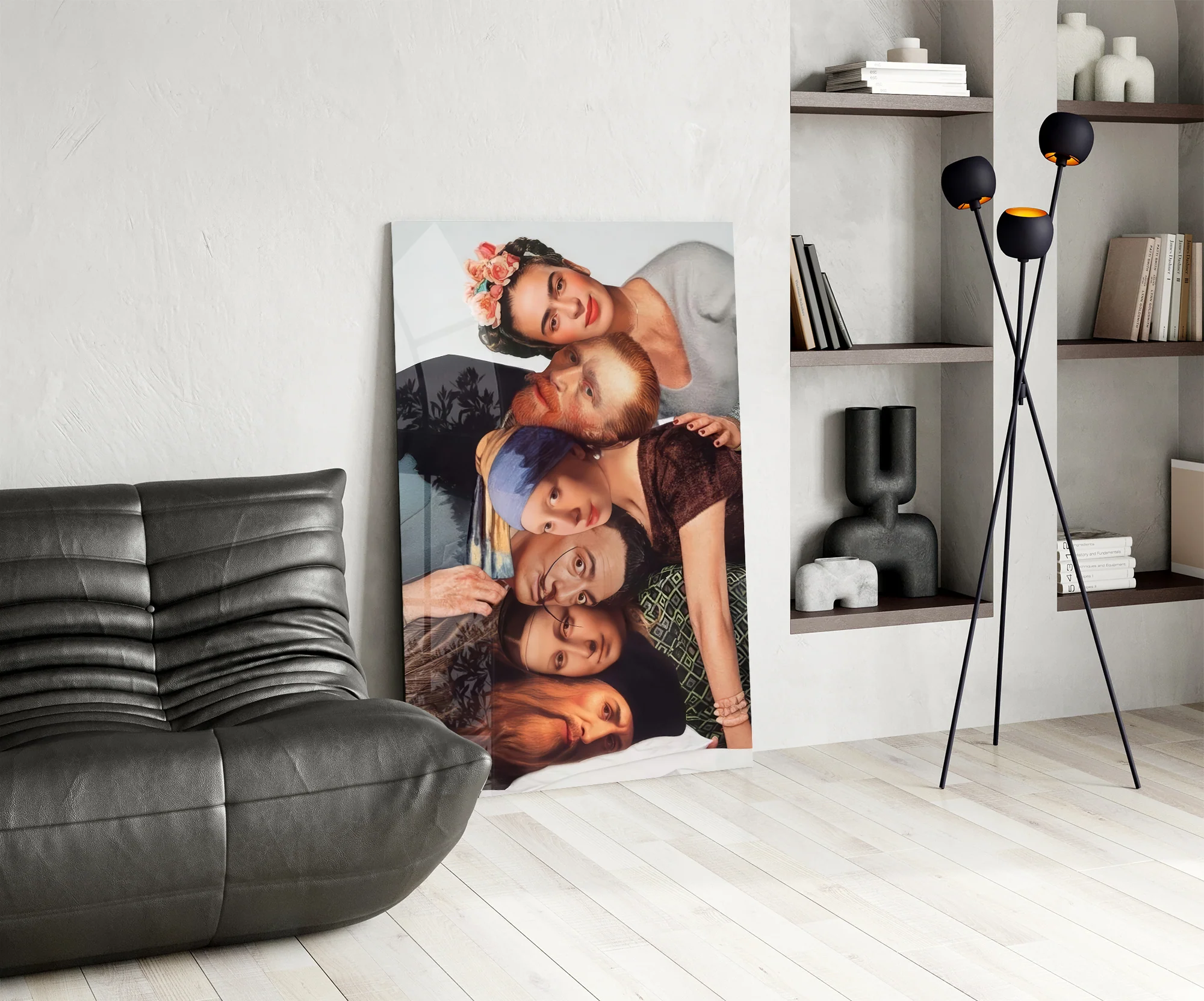 Elegant Group Portrait Glass Wall Art - Image 7