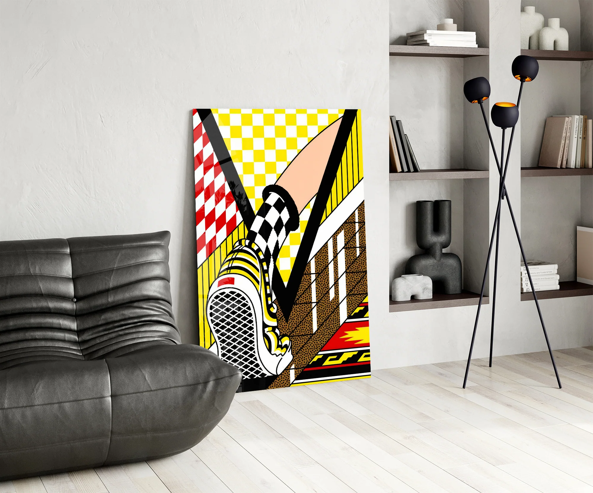 Vans Checkerboard Sneaker Pop Glass Wall Art - Image 7