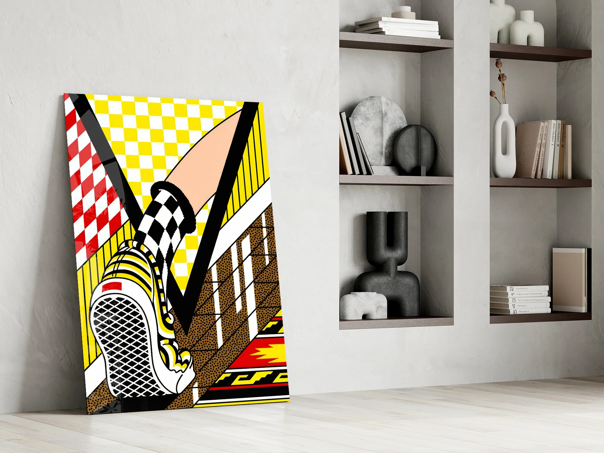 Vans Checkerboard Sneaker Pop Glass Wall Art - Image 8