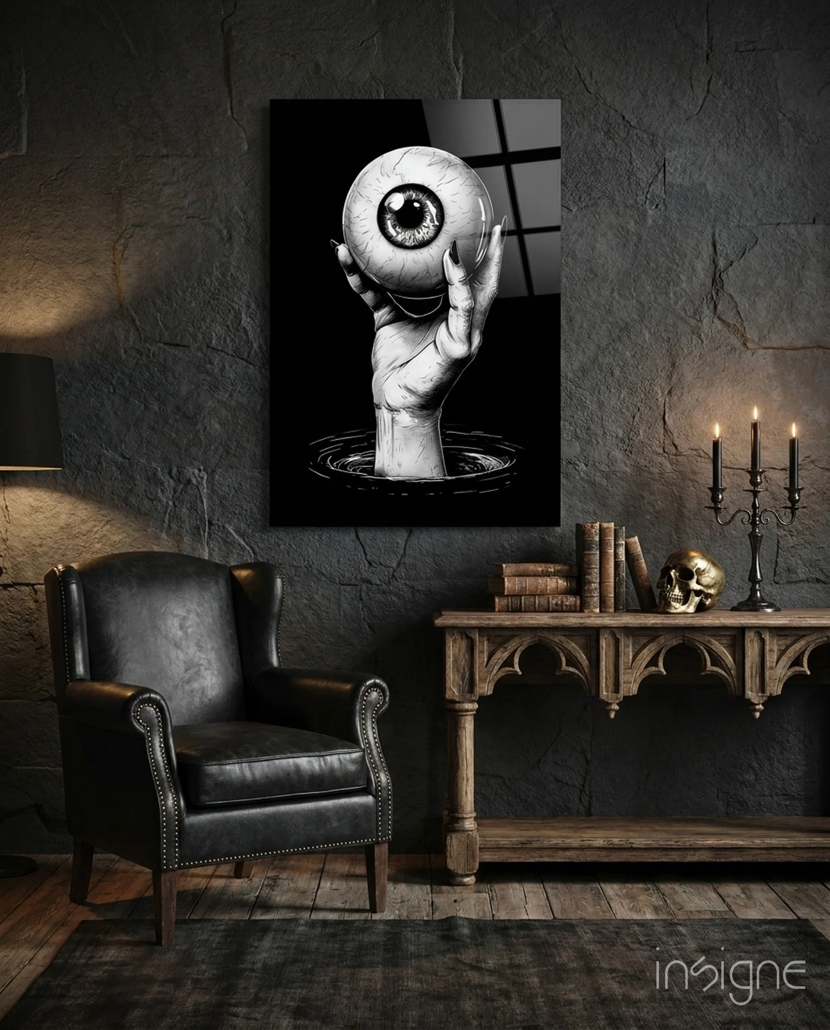 Eyes of the Abyss Glass Wall Art