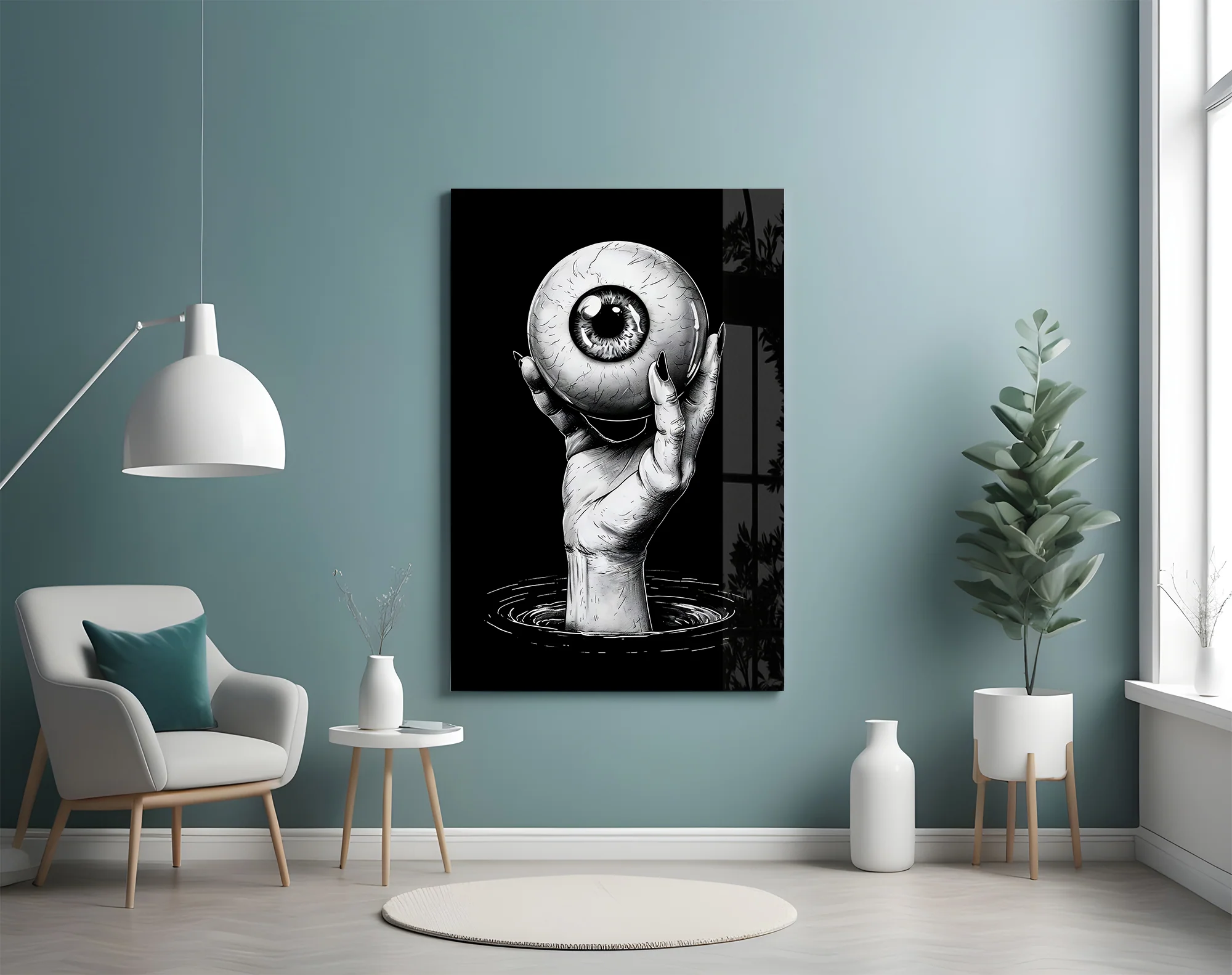 Eyes of the Abyss Glass Wall Art - Image 5