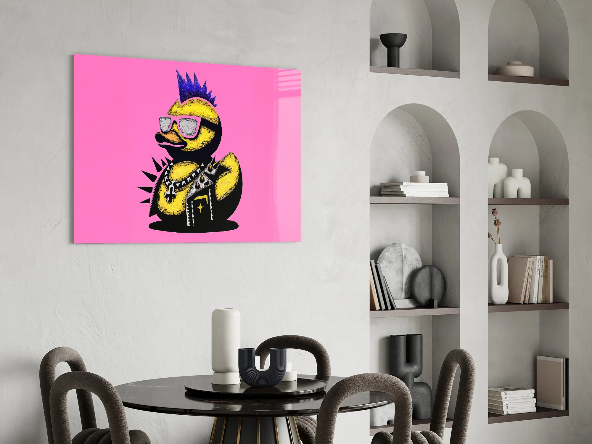 Punk Duck Pop Glass Wall Art - Image 7