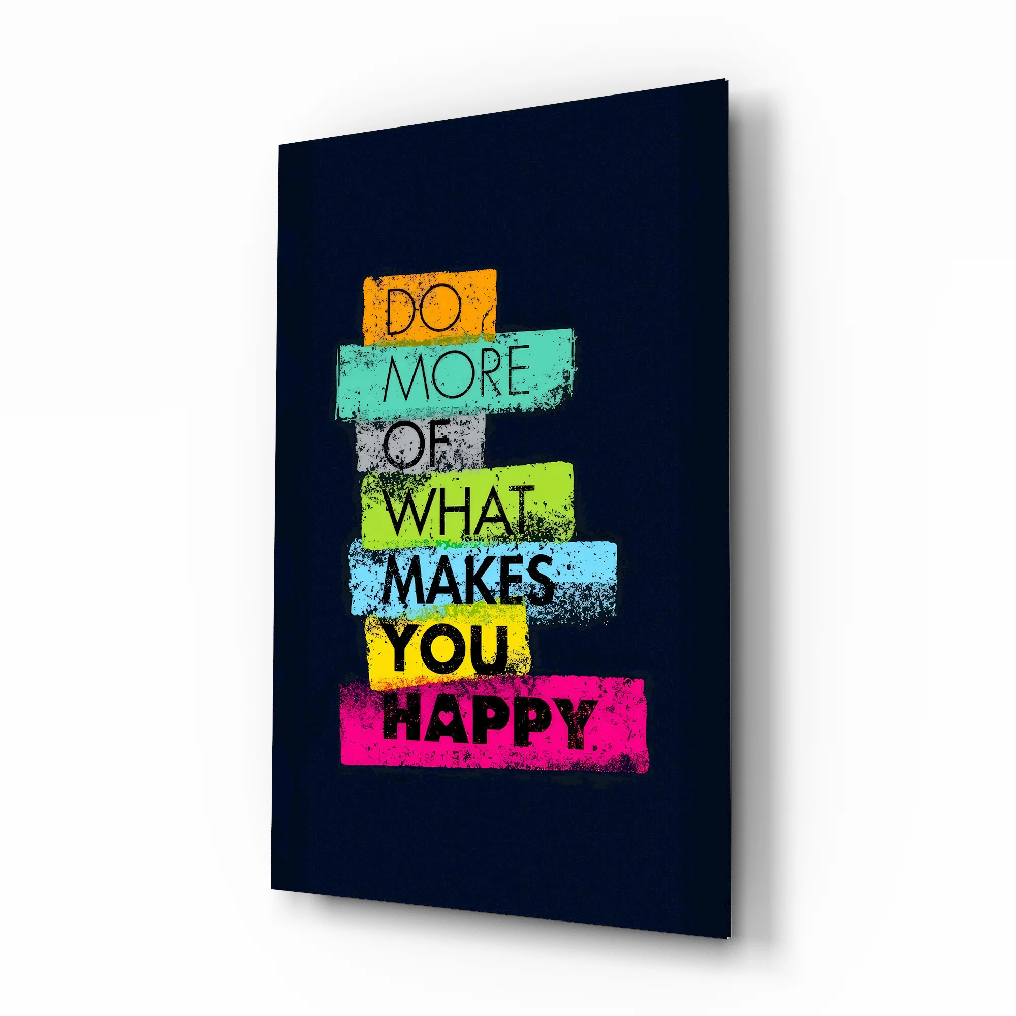 Vibrant Happiness Stack Glass Wall Art - Image 2