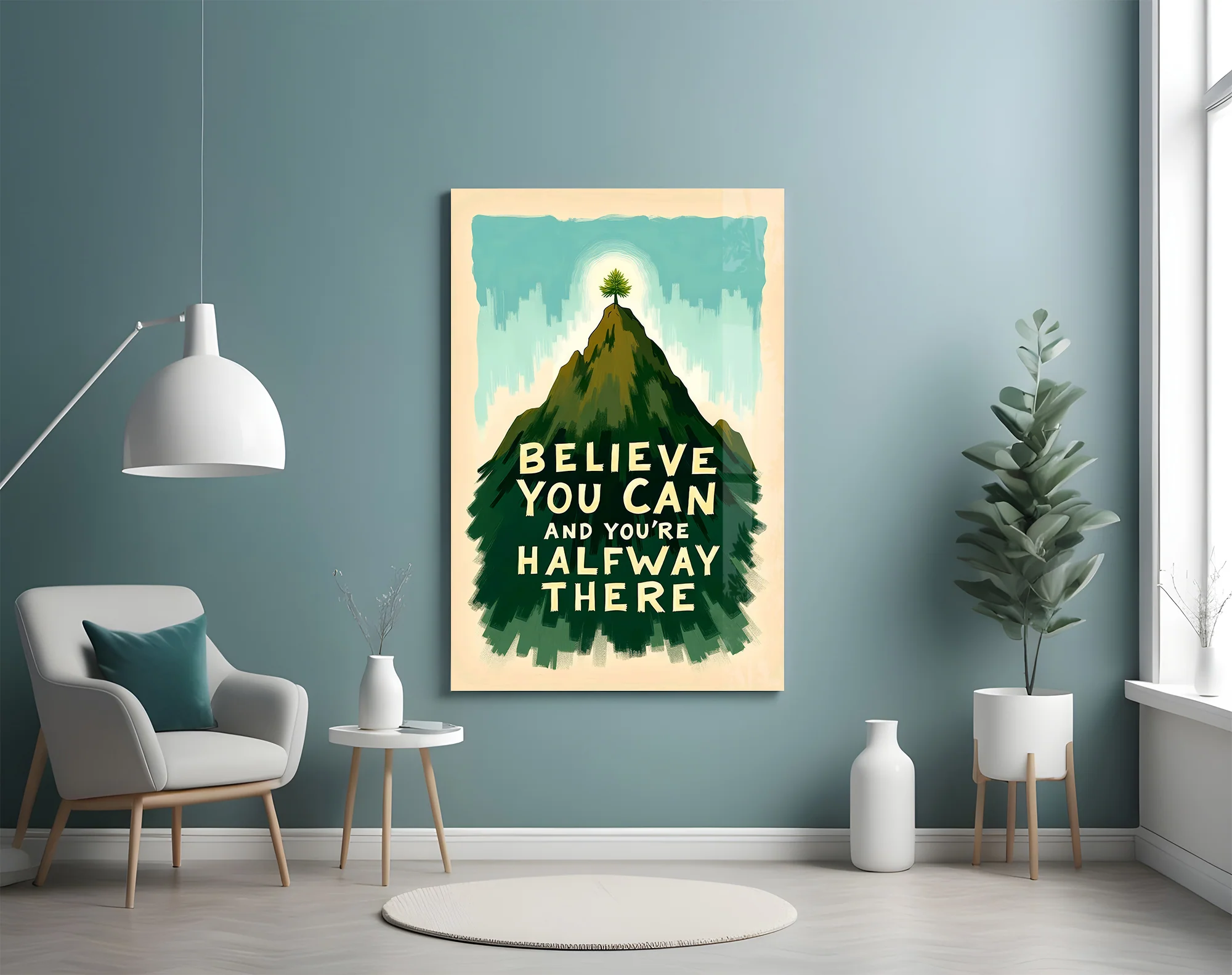 Believe You Can Glass Wall Art - Image 5