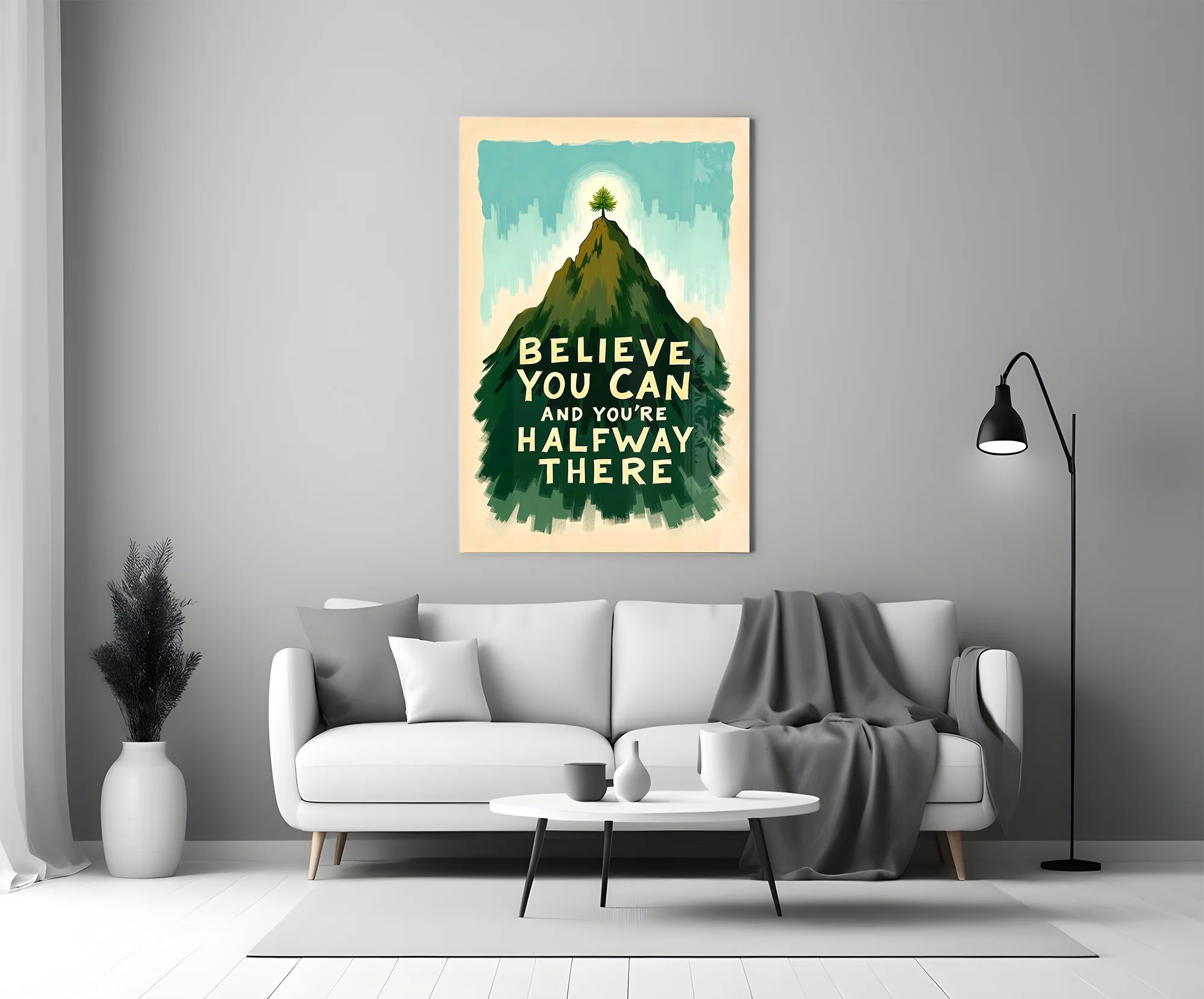Believe You Can Glass Wall Art - Image 6