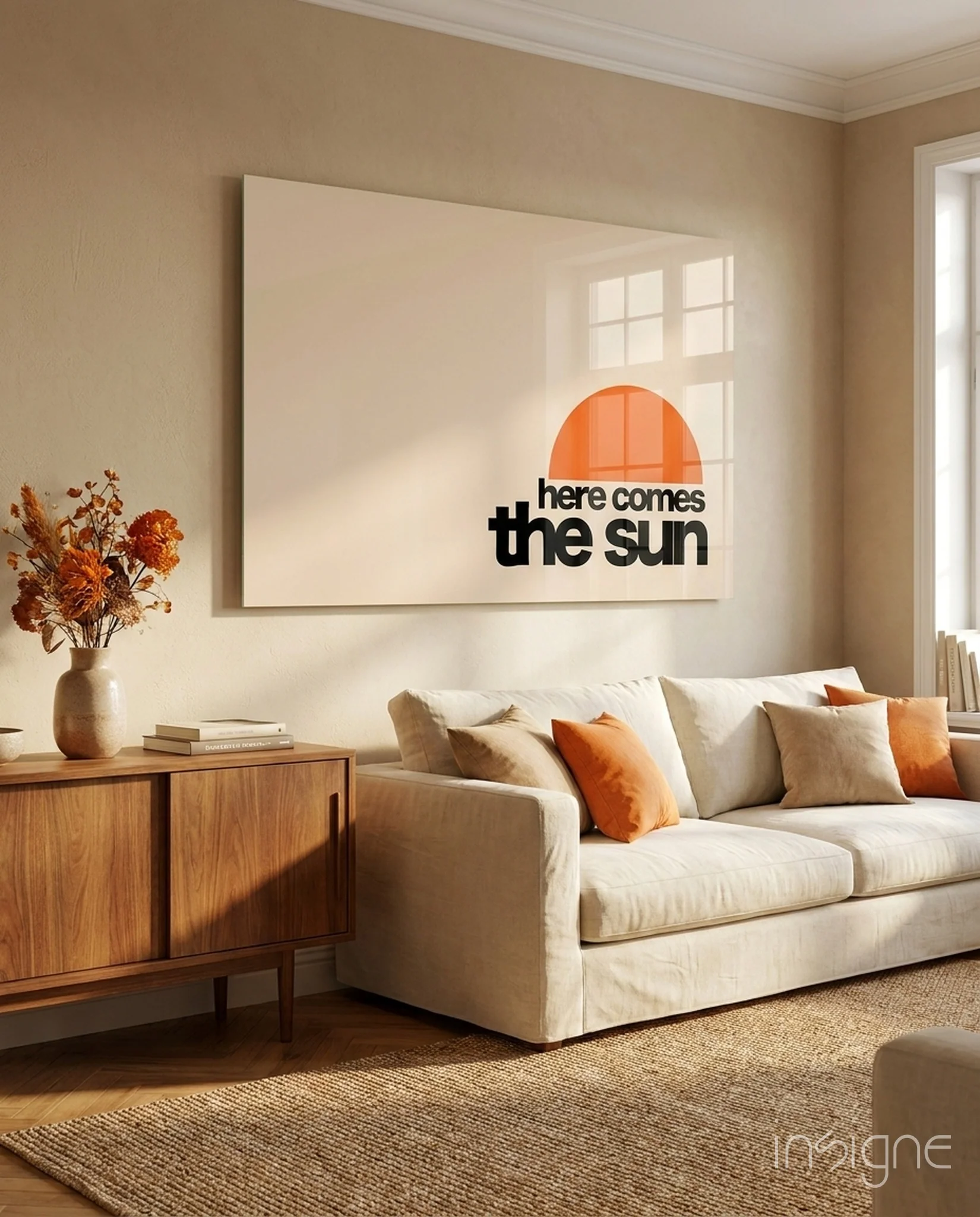 Sunrise Serenity Glass Wall Art