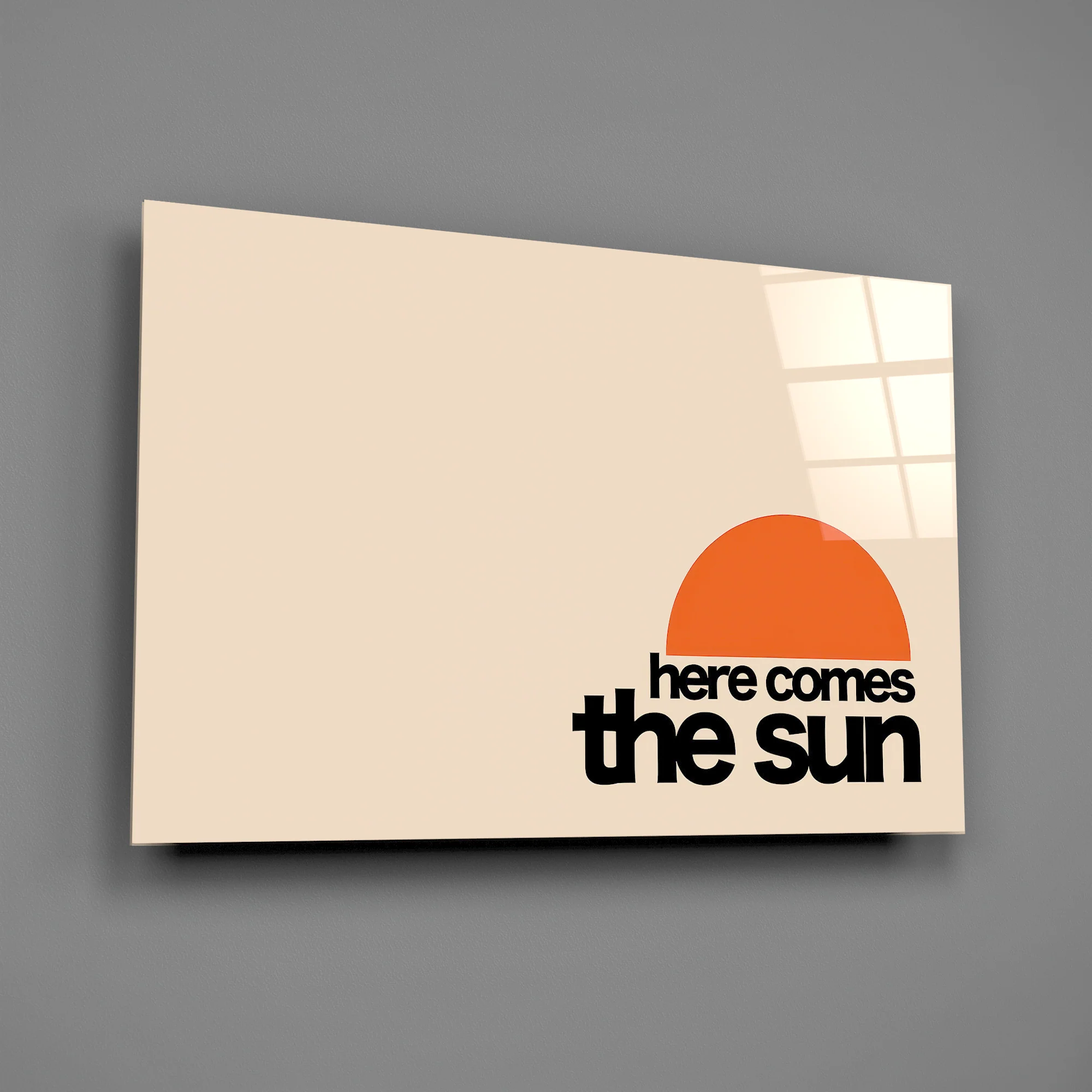 Sunrise Serenity Glass Wall Art - Image 3