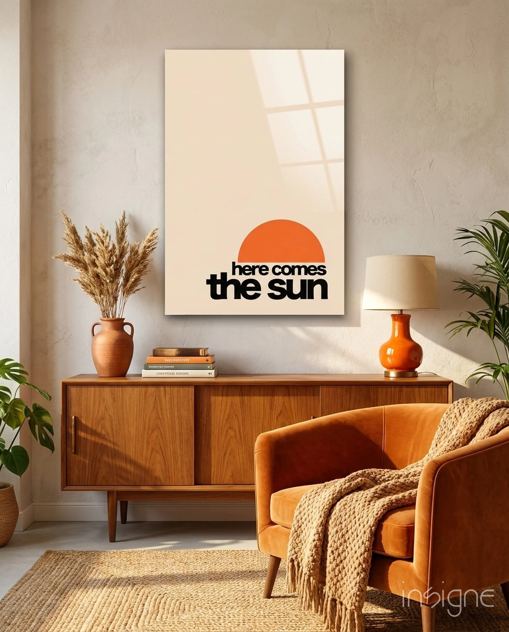 Sunset Serenity Glass Wall Art