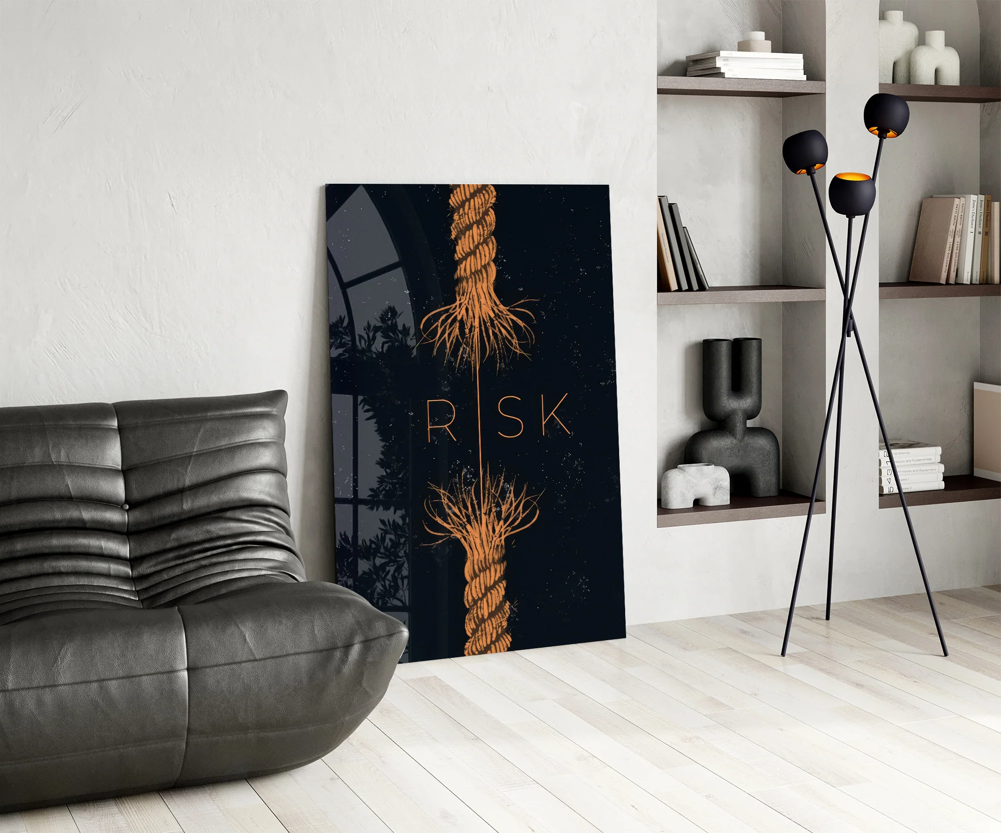 Risk Tangled Rope Glass Wall Art - Image 7