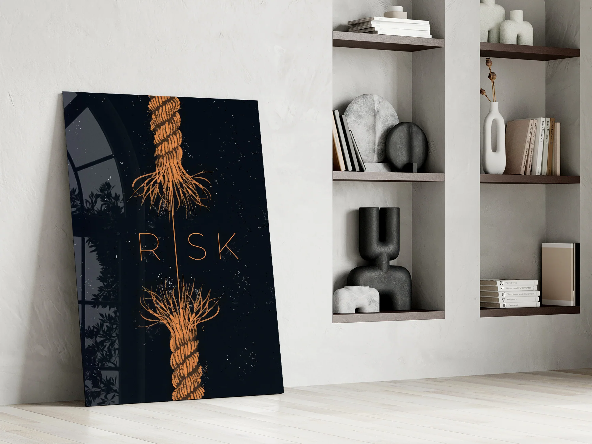 Risk Tangled Rope Glass Wall Art - Image 8