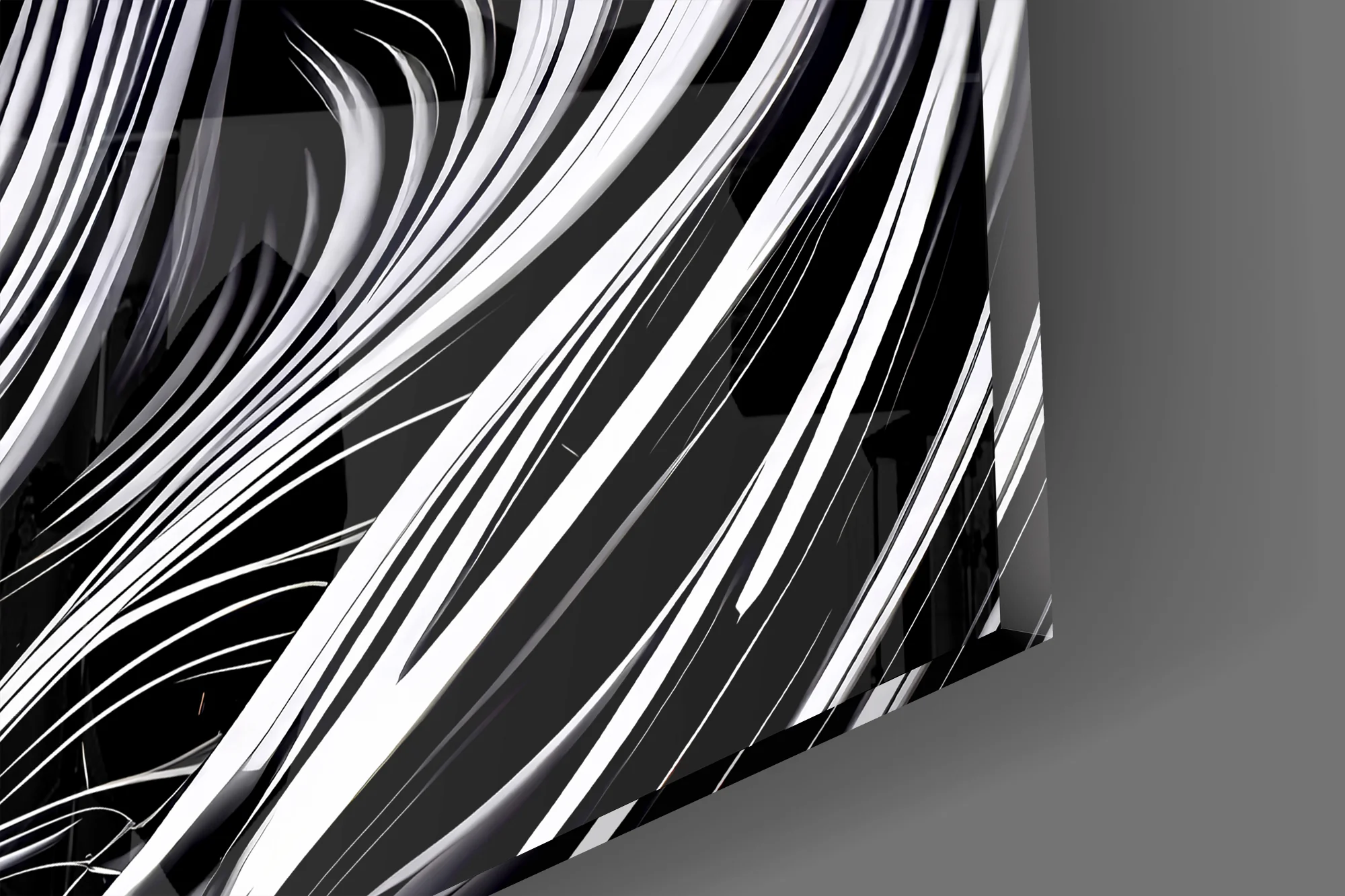 Spiral Scream Glass Wall Art - Image 4
