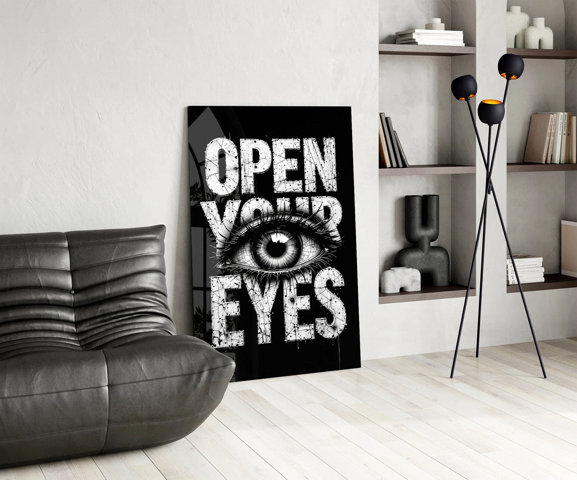 Open Your Eyes Glass Wall Art - Image 7