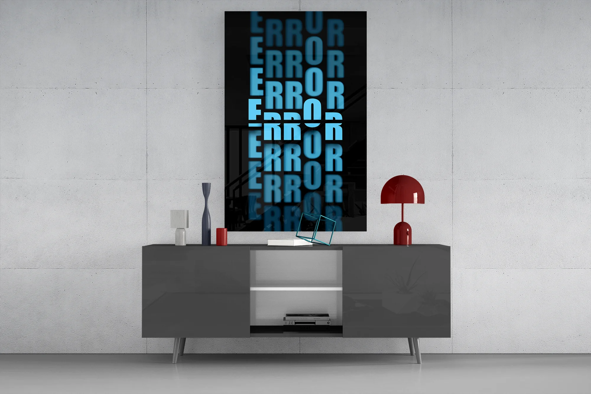Error Repeated Glass Wall Art - Image 9