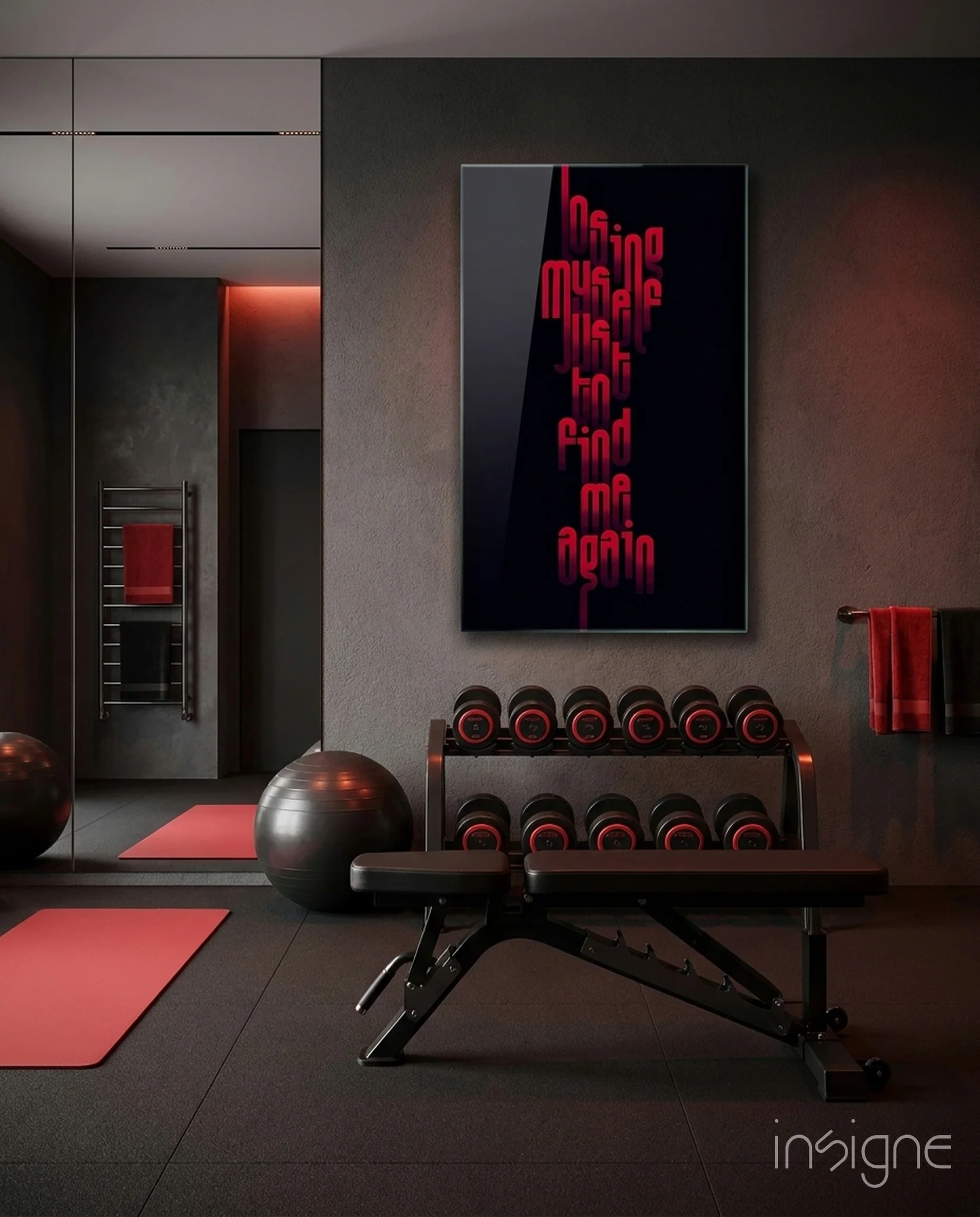 Lost Myself Just to Find Me Again Glass Wall Art