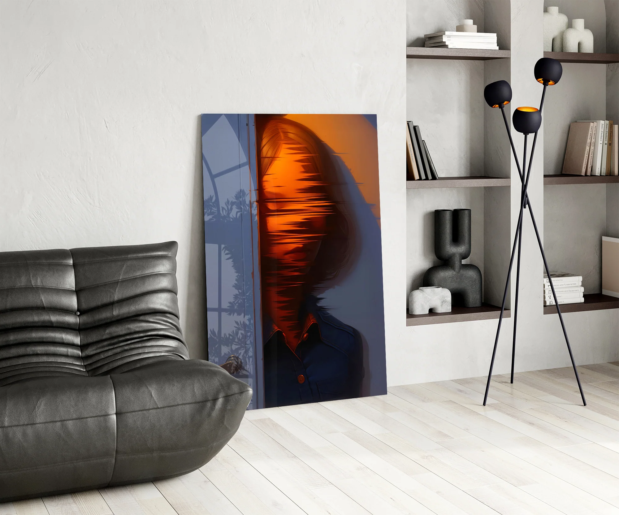 Mysterious Doorway Reflection Glass Wall Art - Image 7