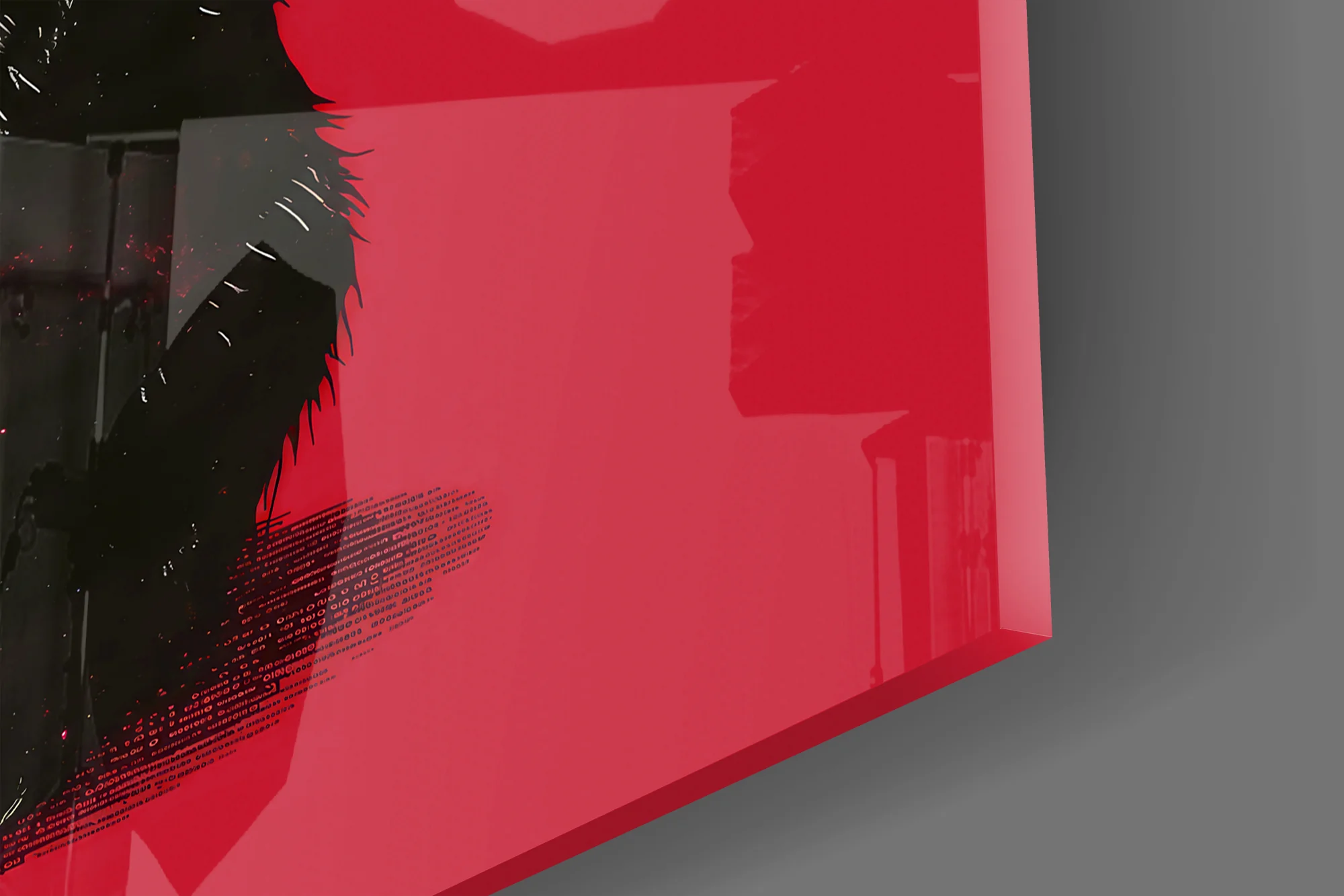 Black Cat No Means No Glass Wall Art - Image 4