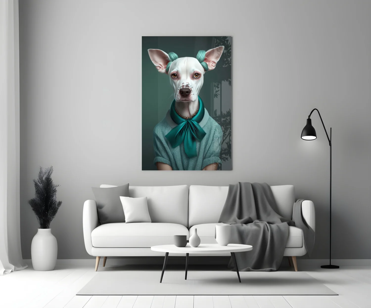 Dog Vogue Glass Wall Art|| Designer's Collection - Image 4