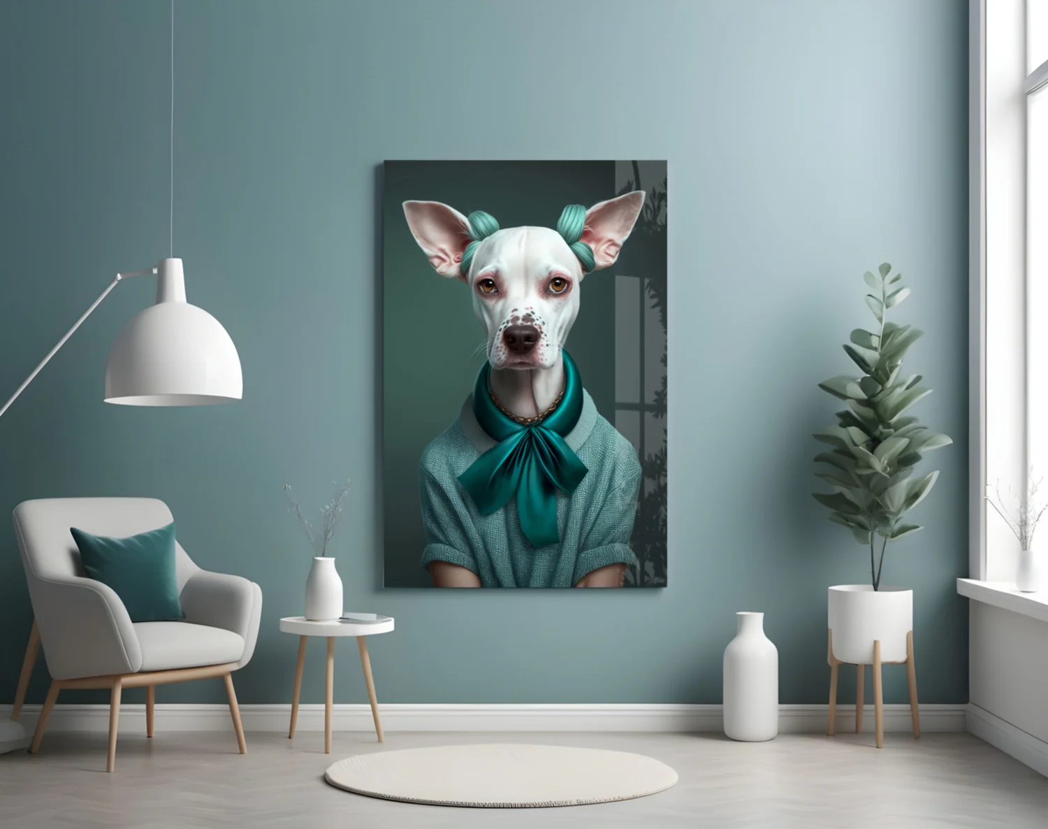 Dog Vogue Glass Wall Art|| Designer's Collection - Image 5