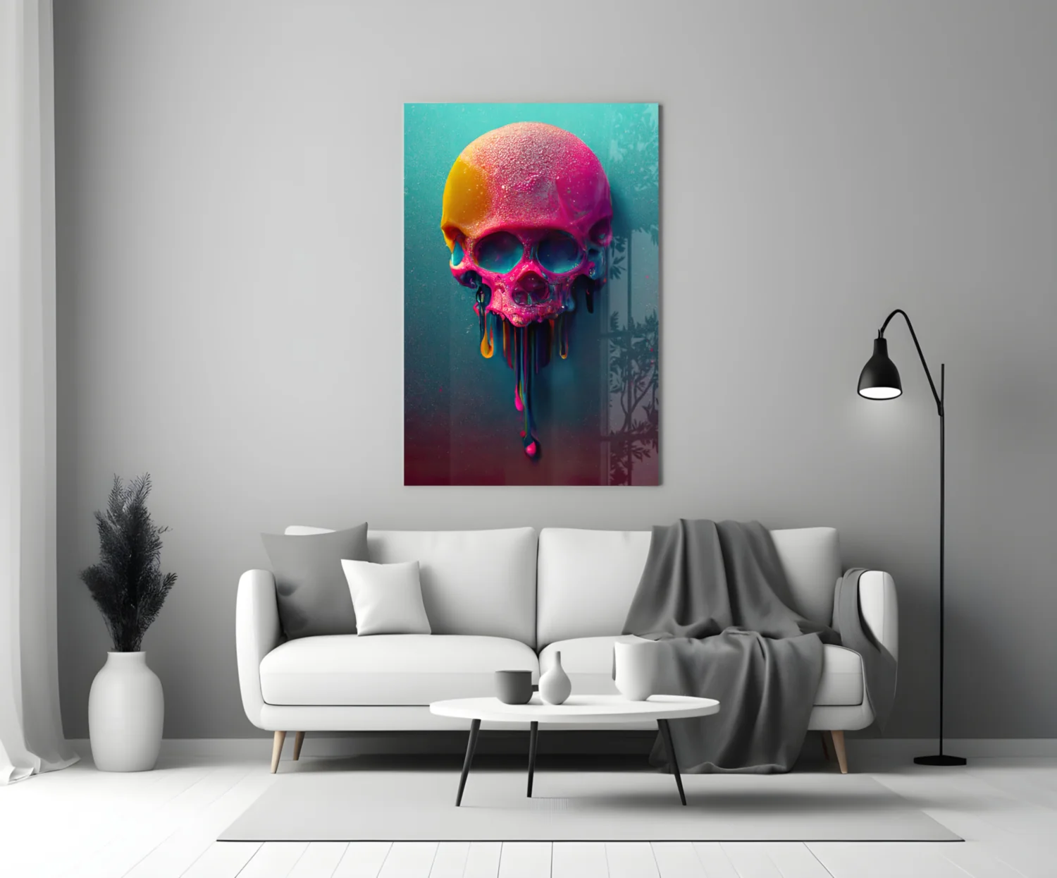 Melt of the Skull Glass Art  || Designer Collection - Image 4
