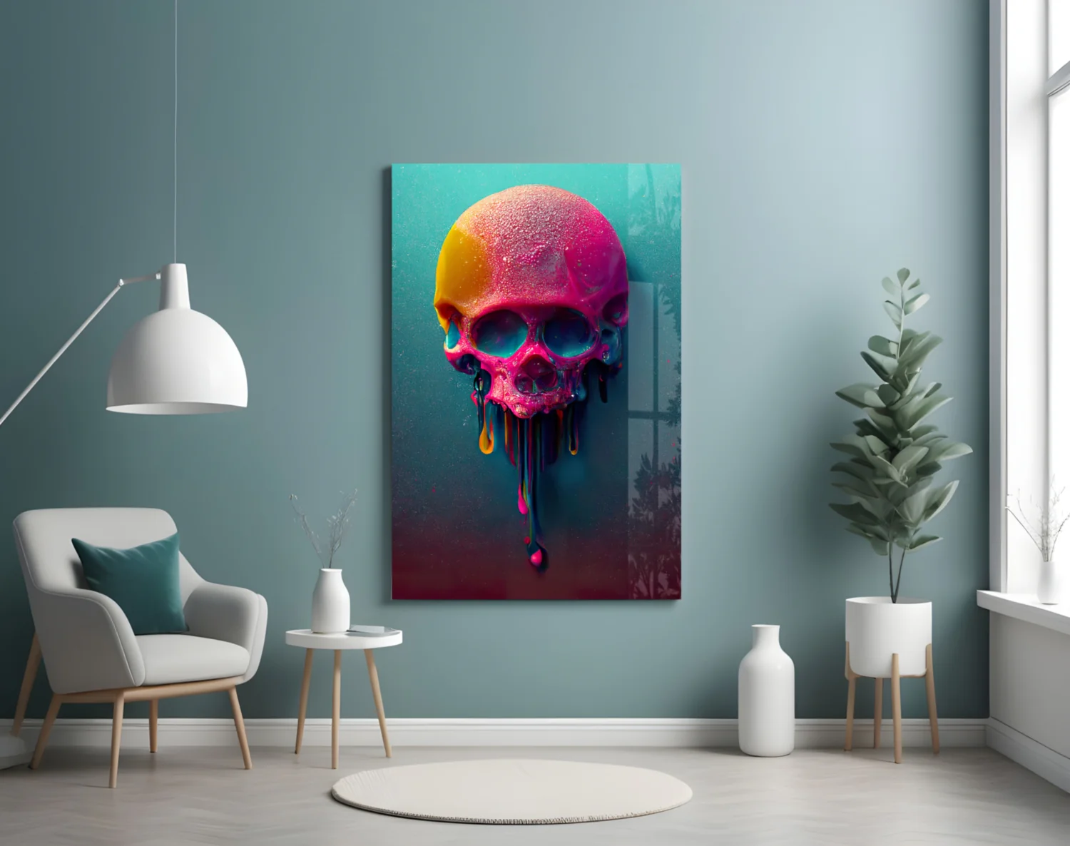 Melt of the Skull Glass Art  || Designer Collection - Image 5