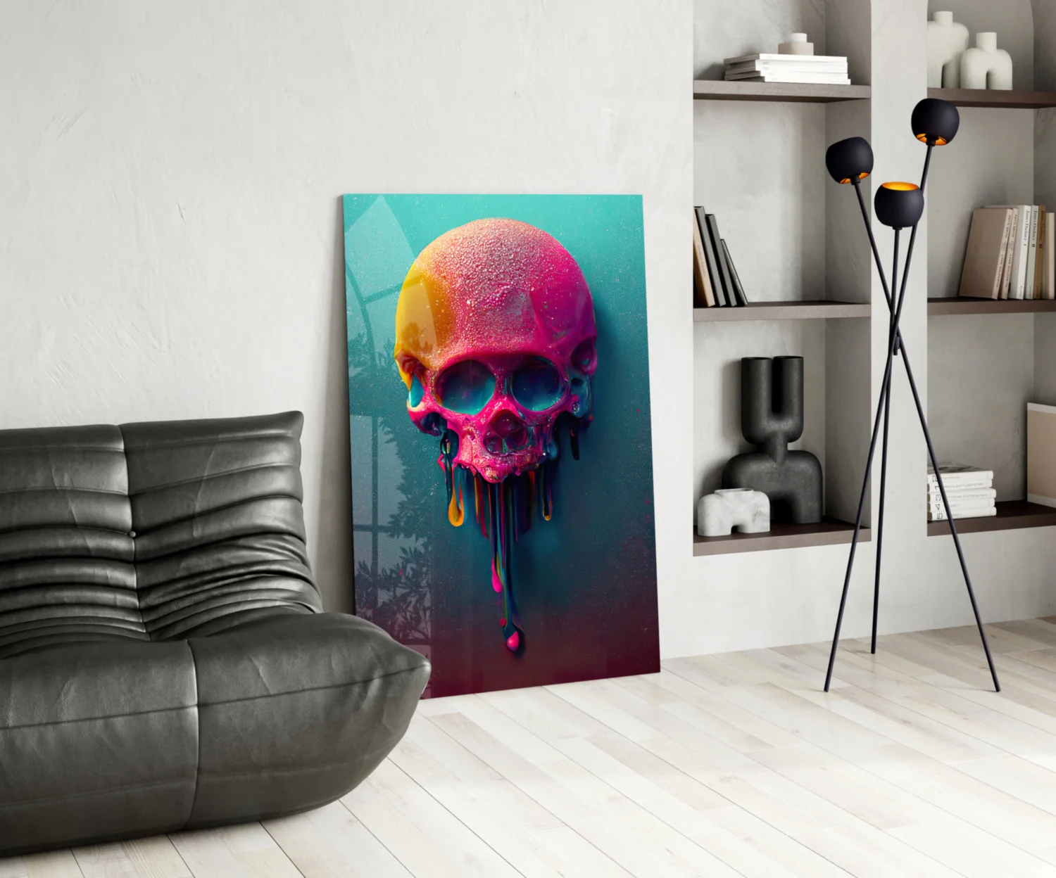 Melt of the Skull Glass Art  || Designer Collection - Image 6