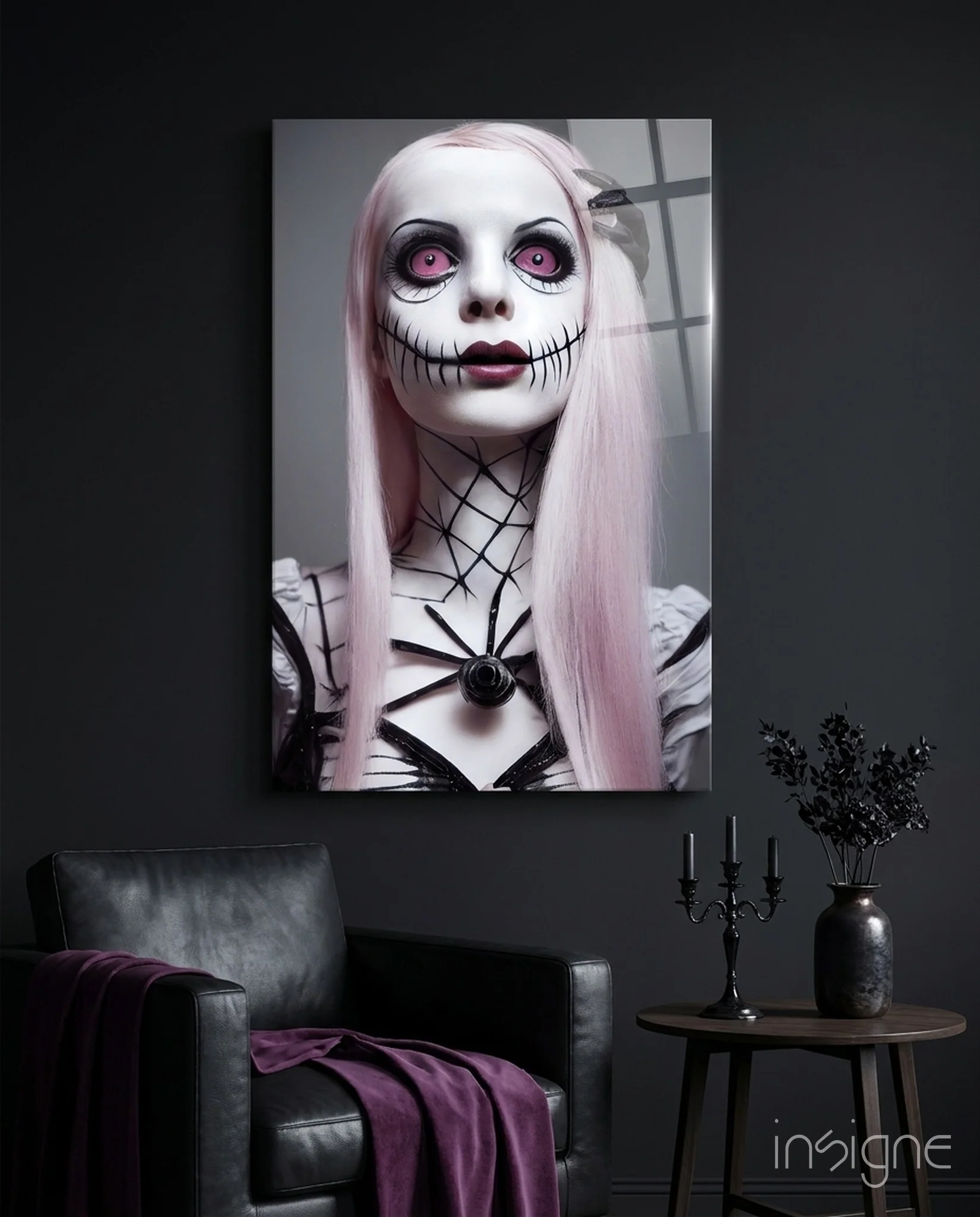 The Puppet Glass Wall Art  || Designer Collection