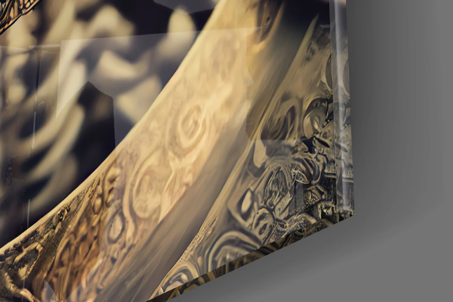 The Immortal Fighter Glass Wall Art || Designer Collection - Image 8