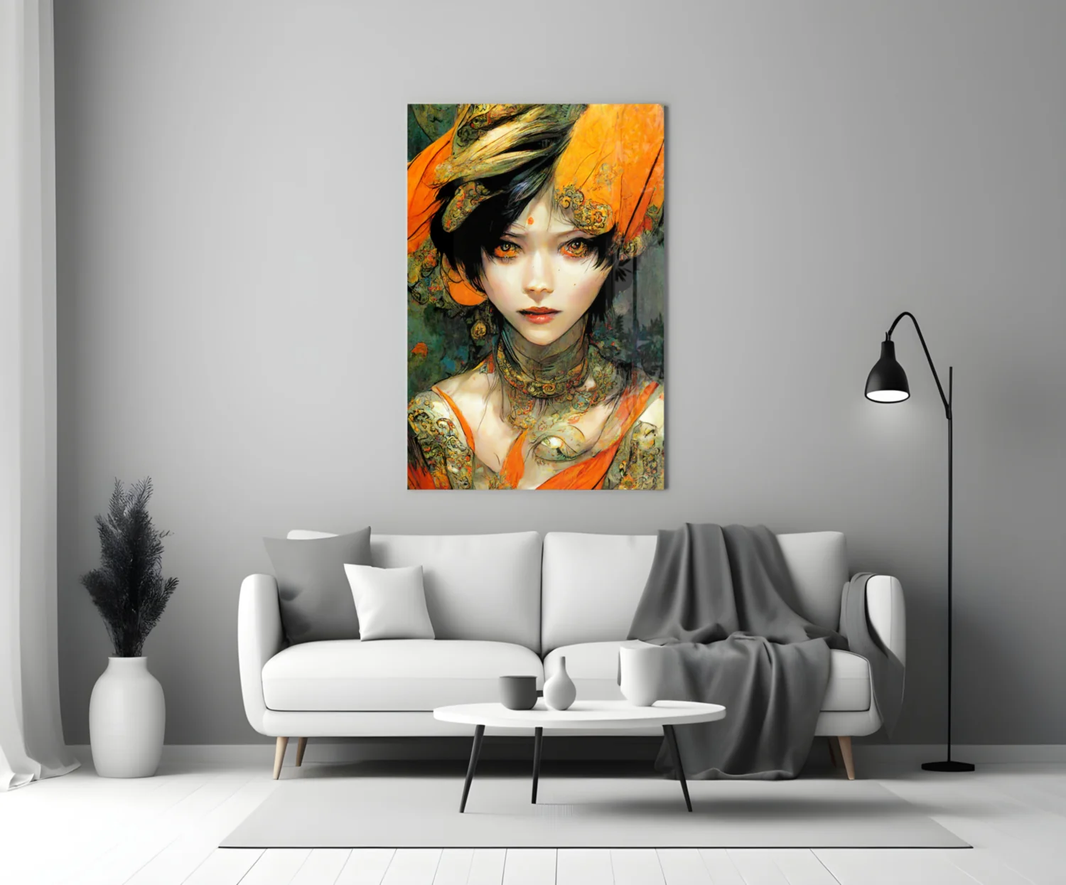 The Elegiac in Eyes Glass Wall Art || Designer Collection - Image 4