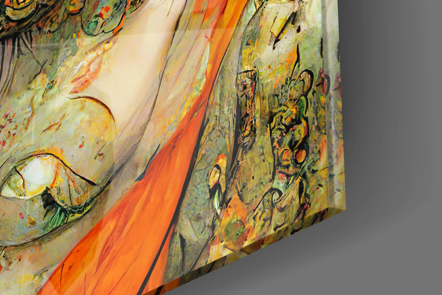 The Elegiac in Eyes Glass Wall Art || Designer Collection - Image 8