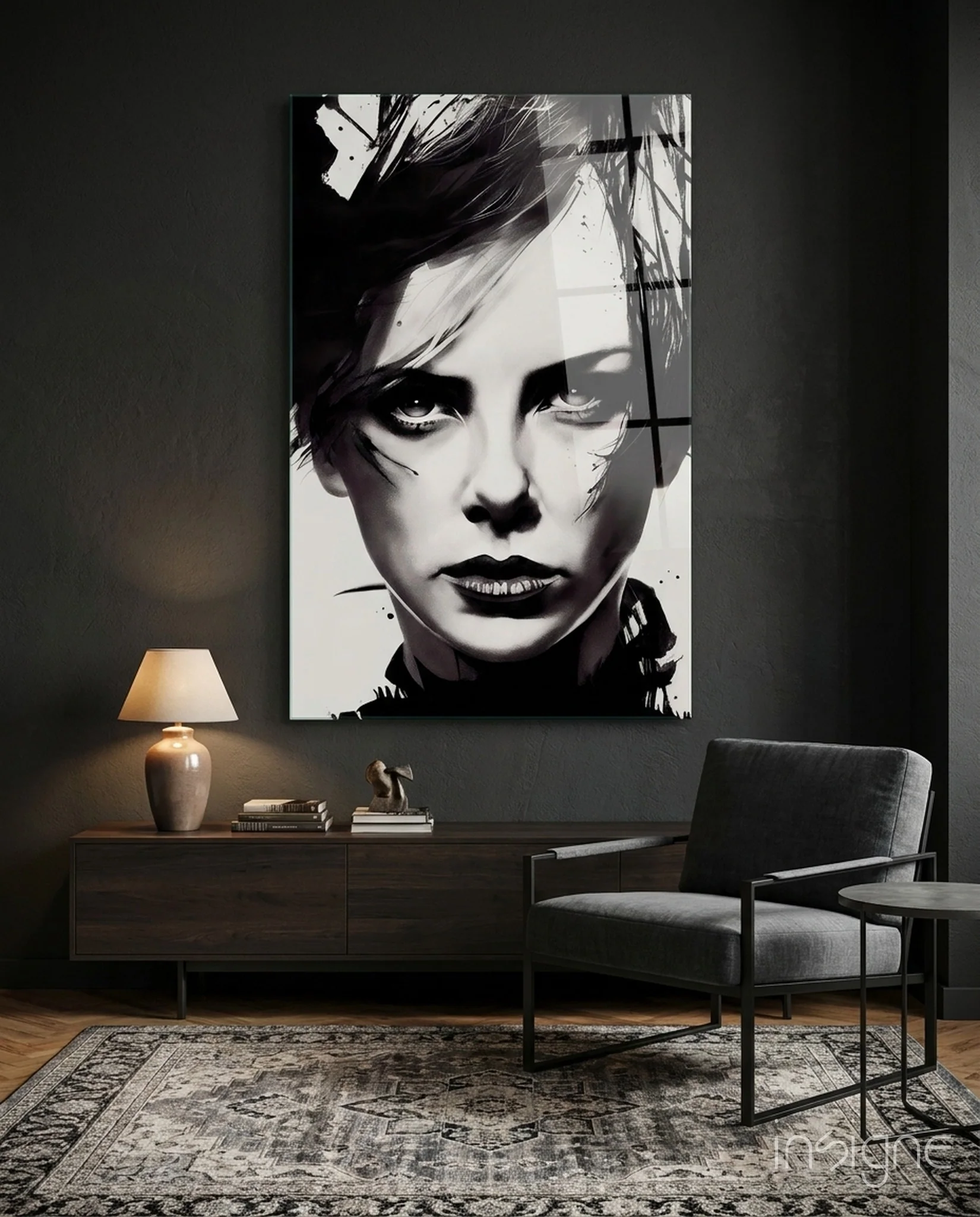 The Bellicose Glass Wall Art || Designer Collection