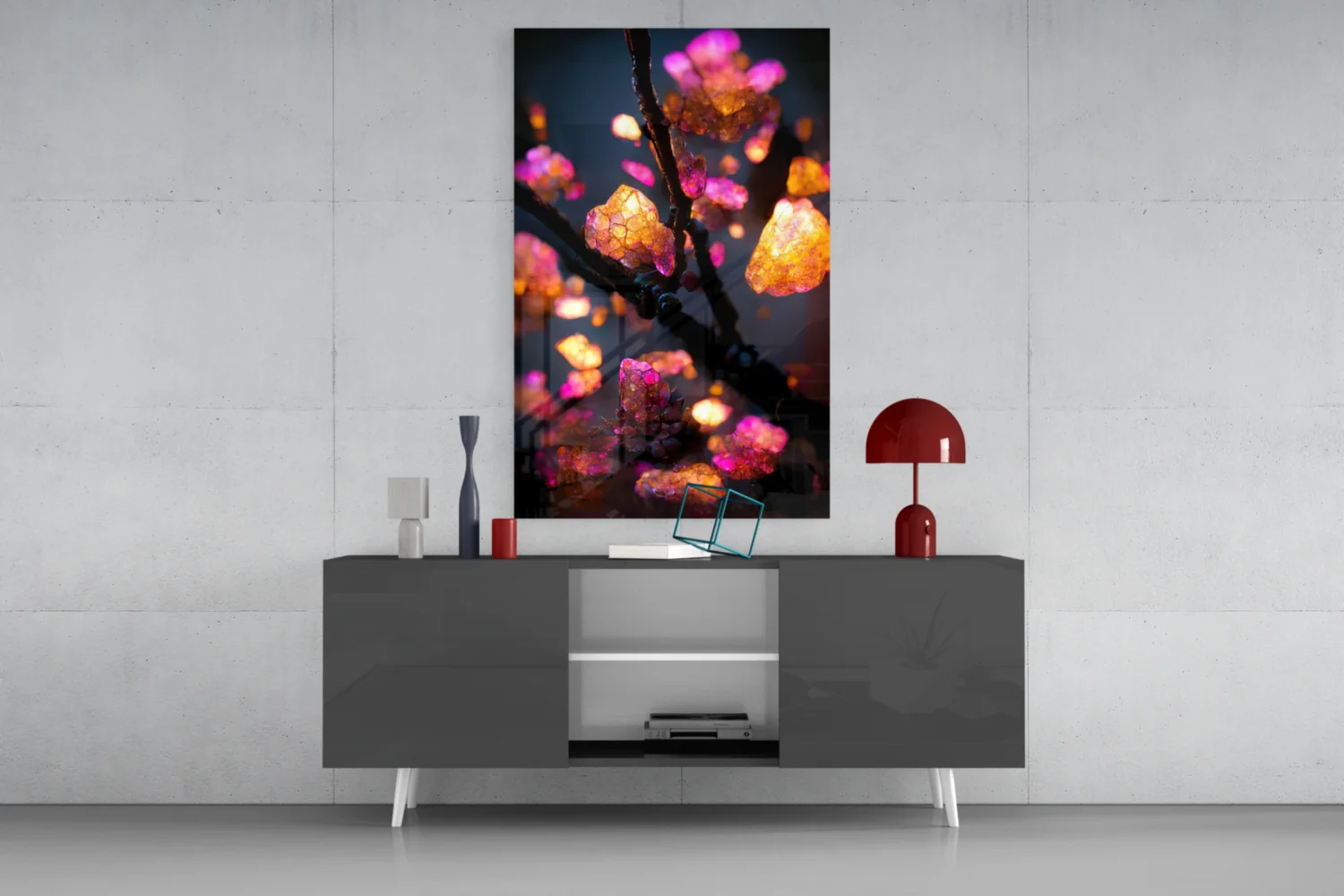 Fire Blooms Glass Art || Designer Collection - Image 9