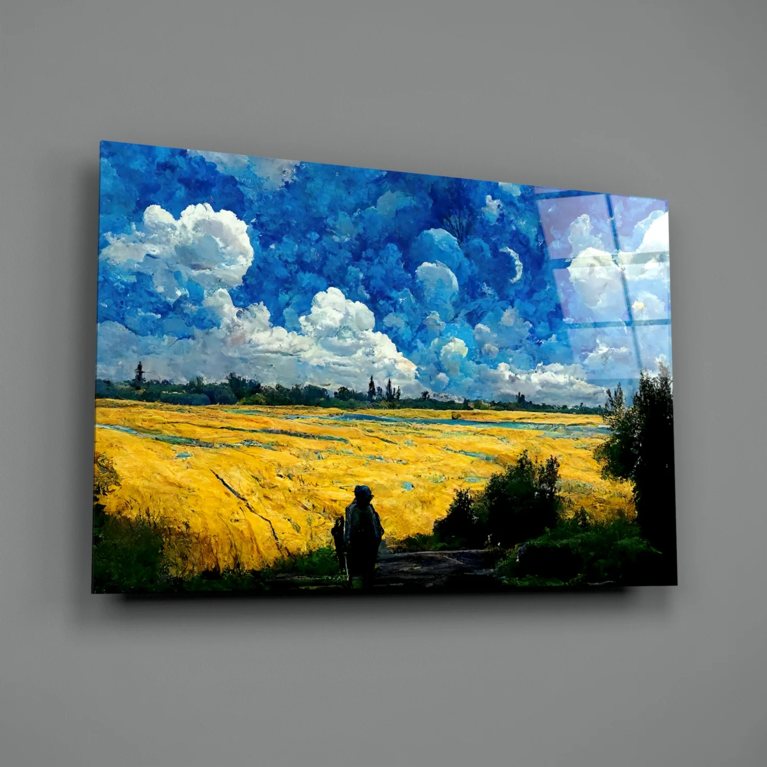 Cloudy Day Glass Glass Art  || Designer Collection - Image 3