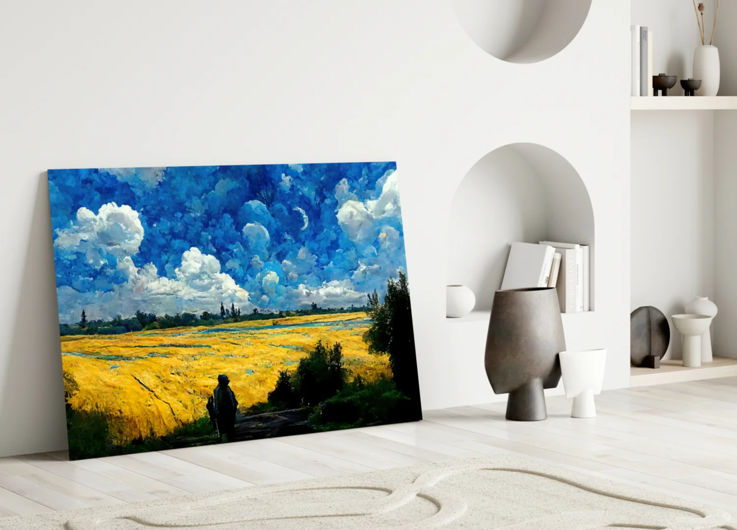 Cloudy Day Glass Glass Art  || Designer Collection - Image 4