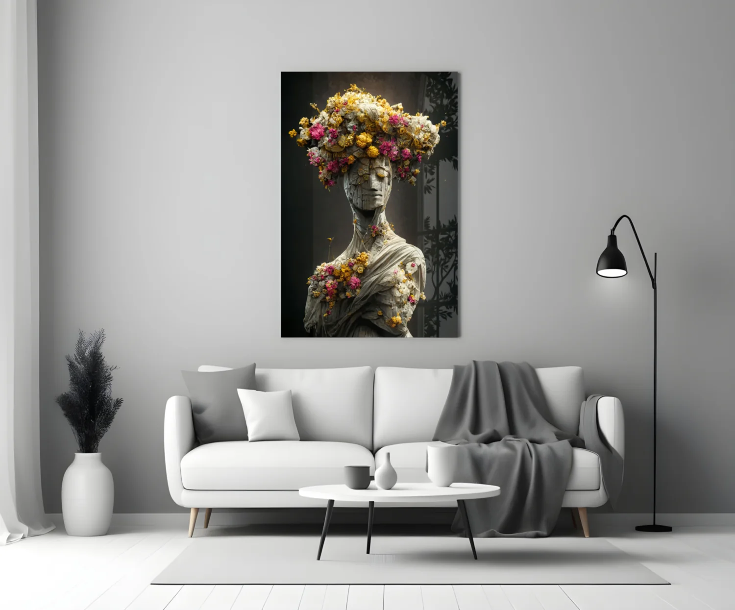 Abandoned Statue Glass Art  || Designer Collection - Image 4
