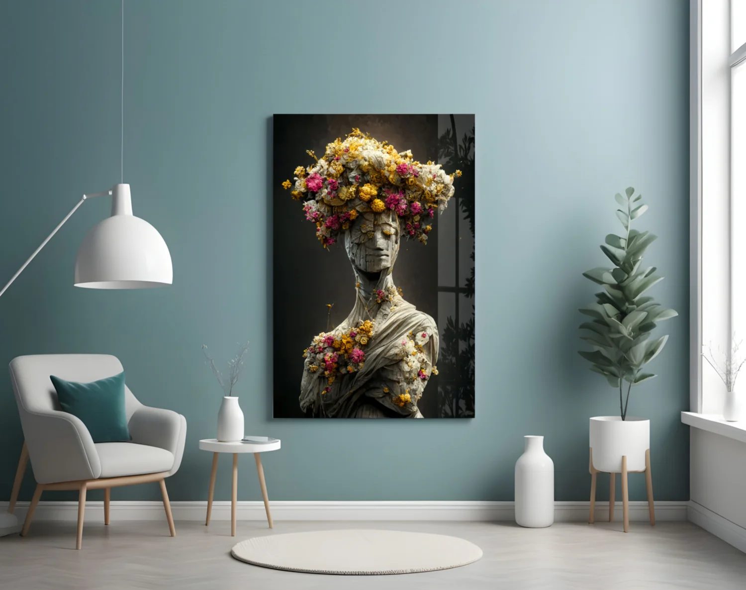 Abandoned Statue Glass Art  || Designer Collection - Image 5