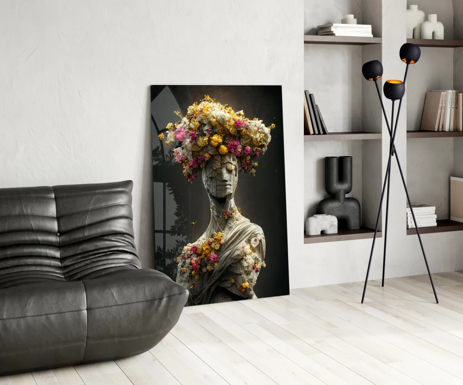 Abandoned Statue Glass Art  || Designer Collection - Image 6