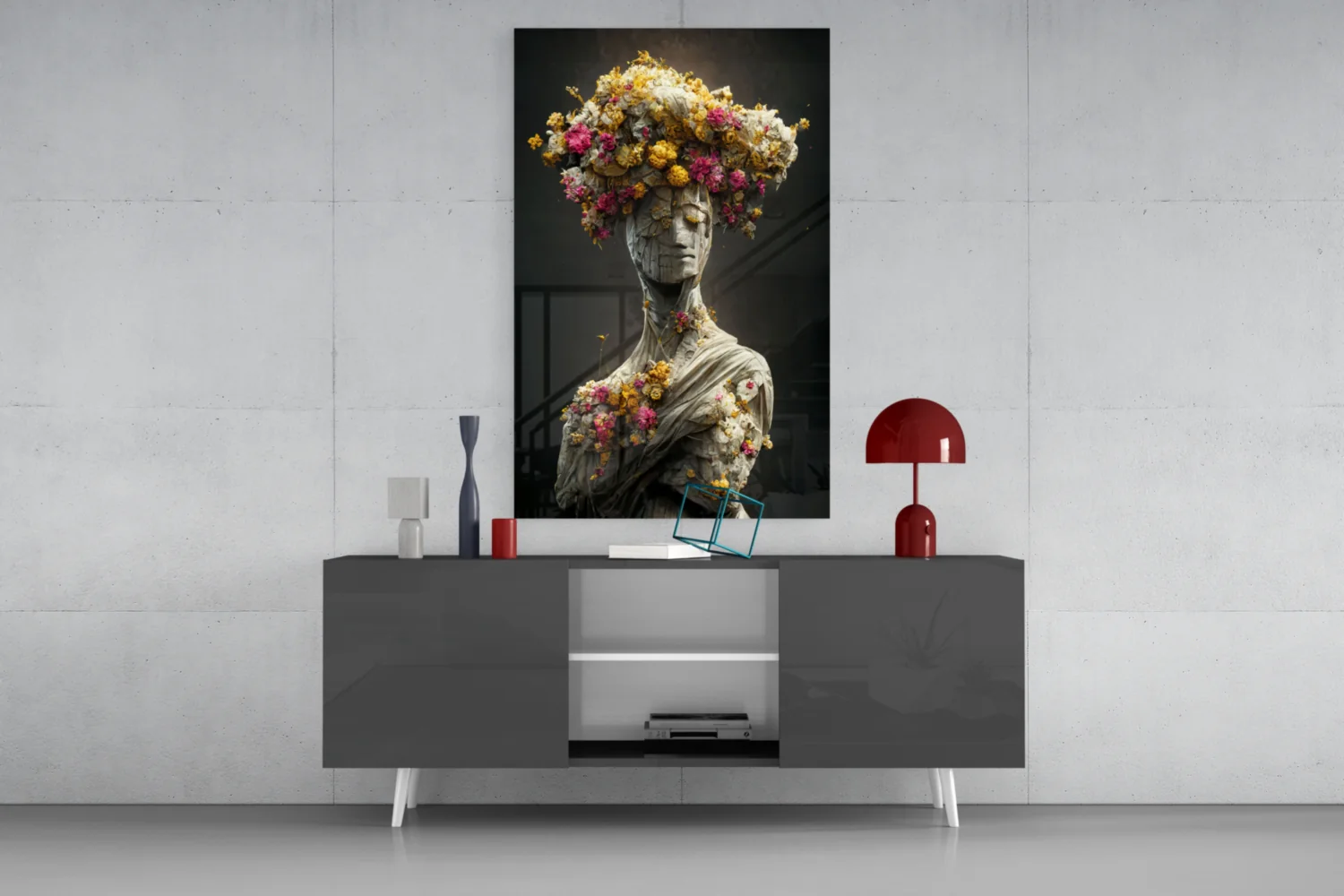 Abandoned Statue Glass Art  || Designer Collection - Image 9